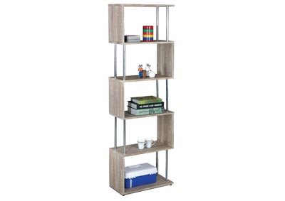 Image for Shane Beech 5 Shelf Snake Bookcase