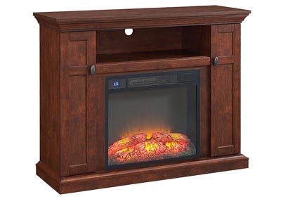 Image for Tao Dark Walnut TV Stand w/Fireplace