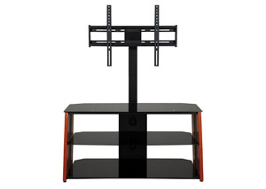 Image for Black/Wood TV Stand W/ Mount