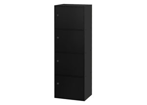 Image for Veronica Black 4 Door Utility Cabinet