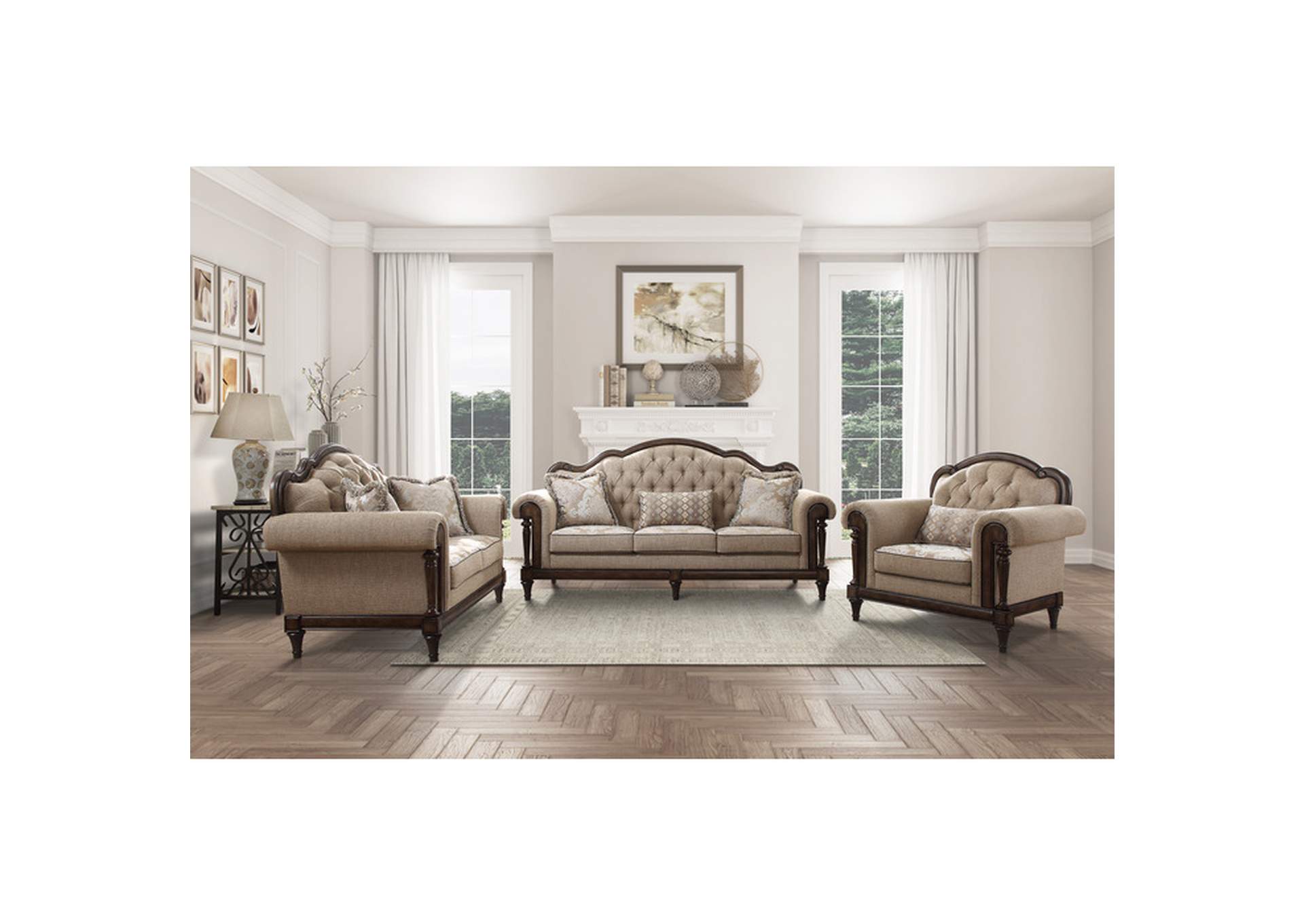 Court Love Seat,Homelegance