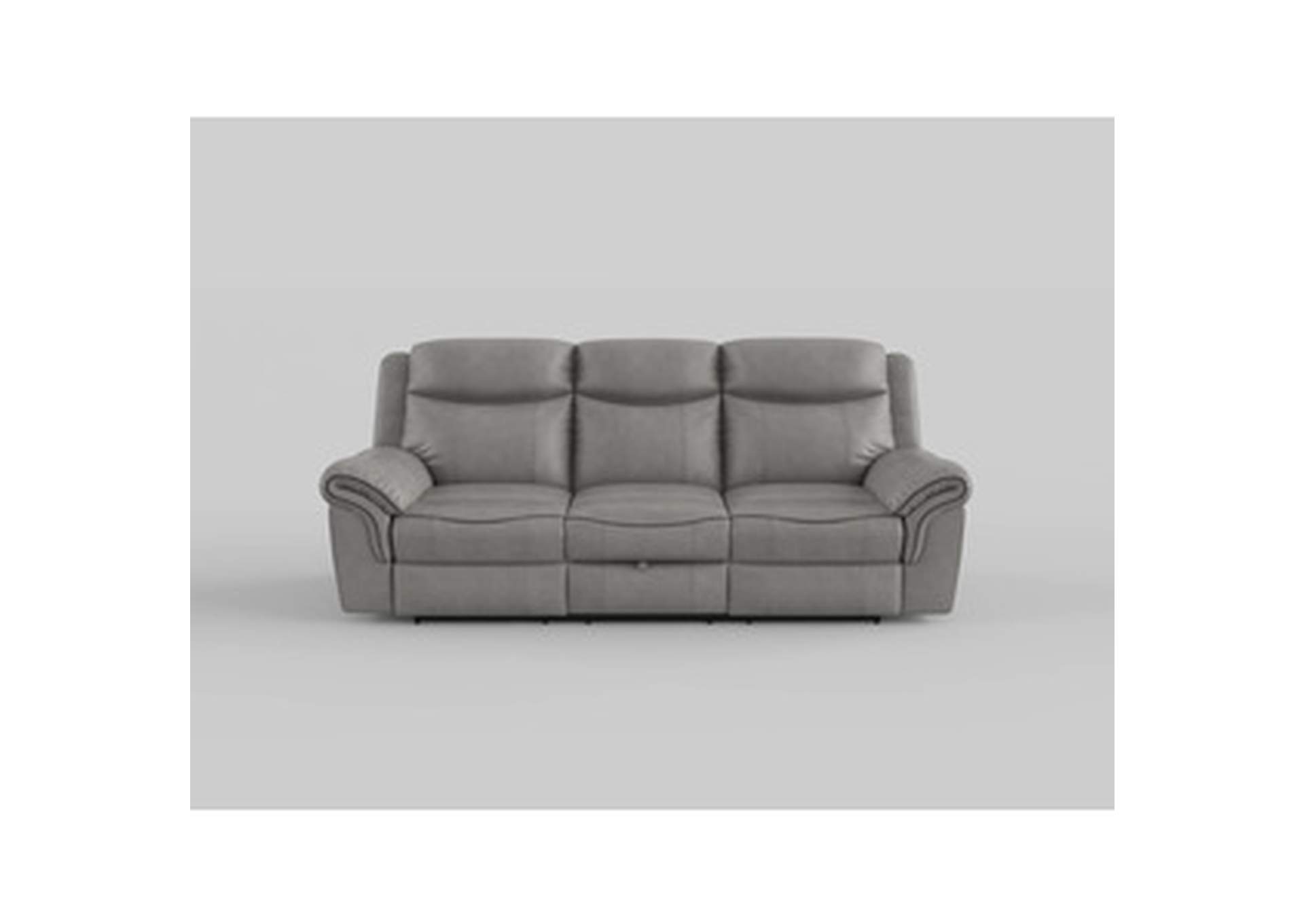 Aram Double Reclining Sofa With Center Drop-Down Cup Holders, Receptacles, Hidden Drawer And Usb Ports,Homelegance