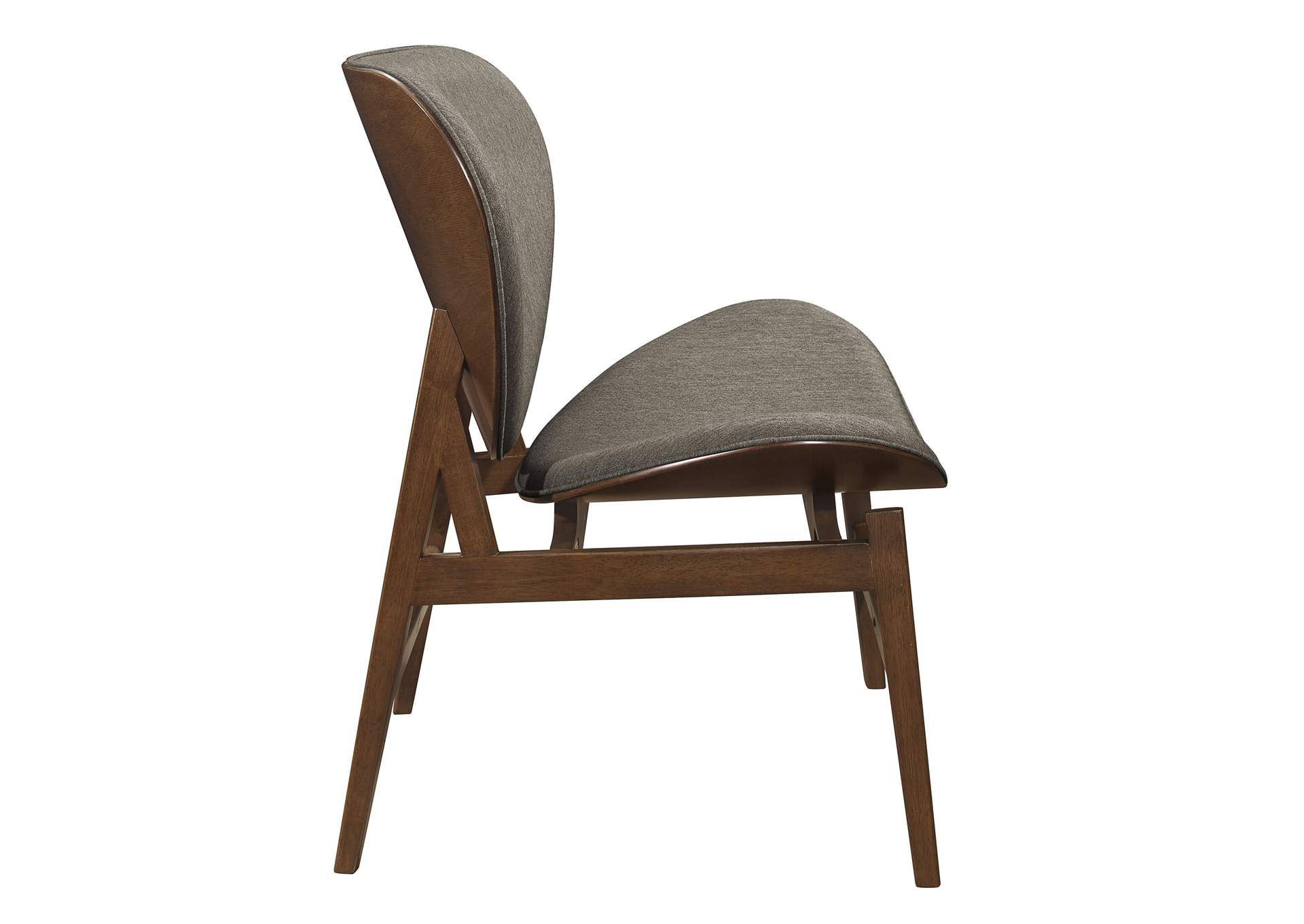 Savry Brown Gray Lounge Chair,Homelegance