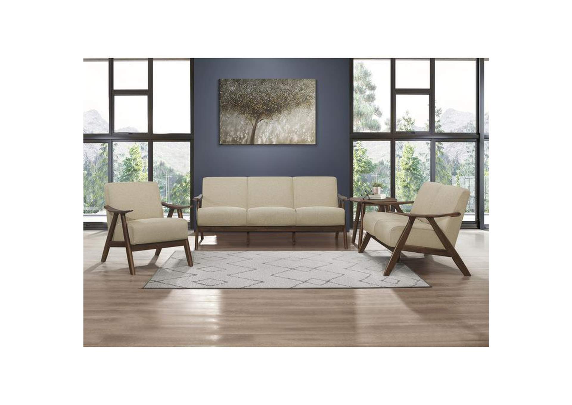 Damala 2 Piece Sofa Set,Homelegance