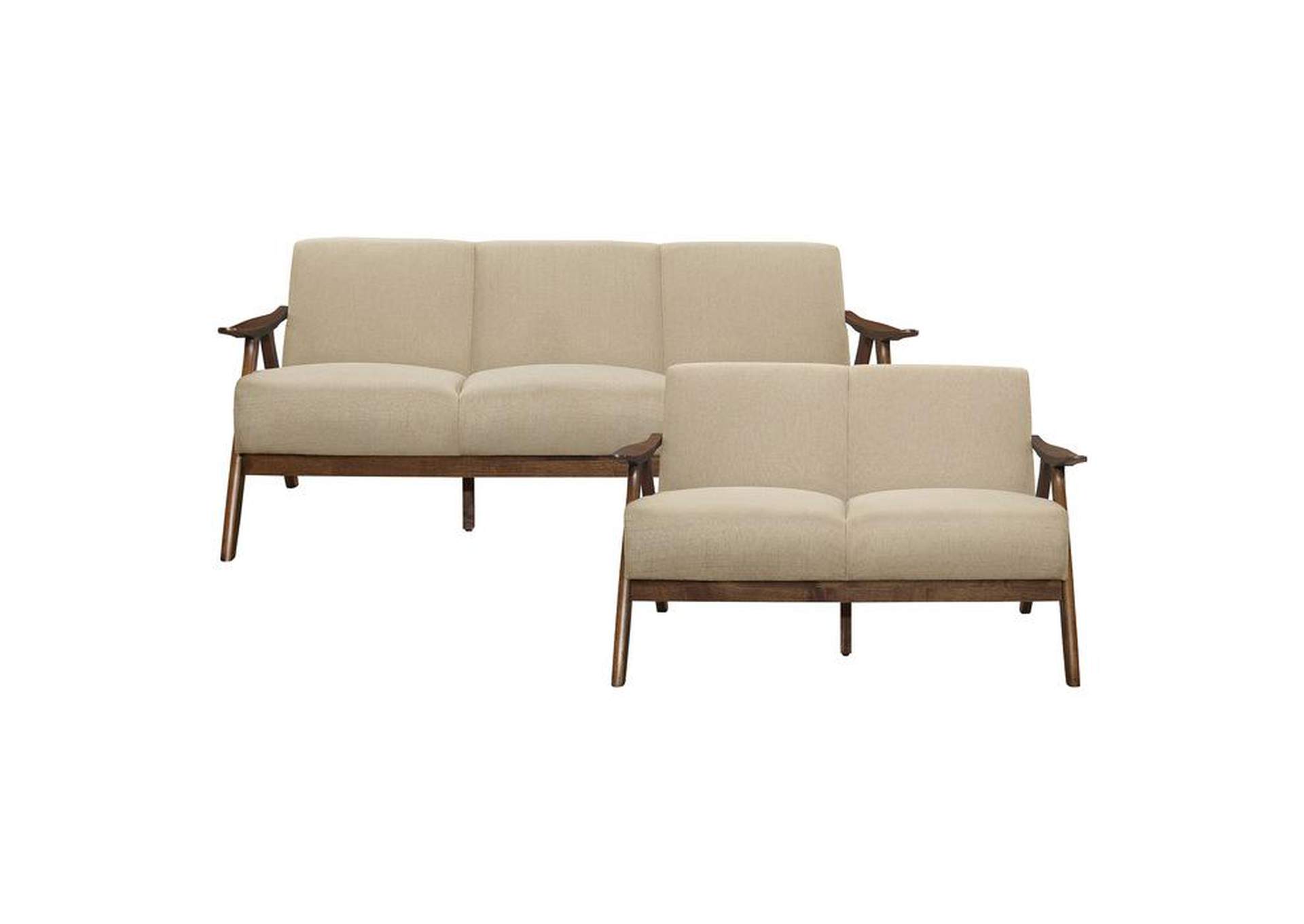 Damala 2 Piece Sofa Set,Homelegance