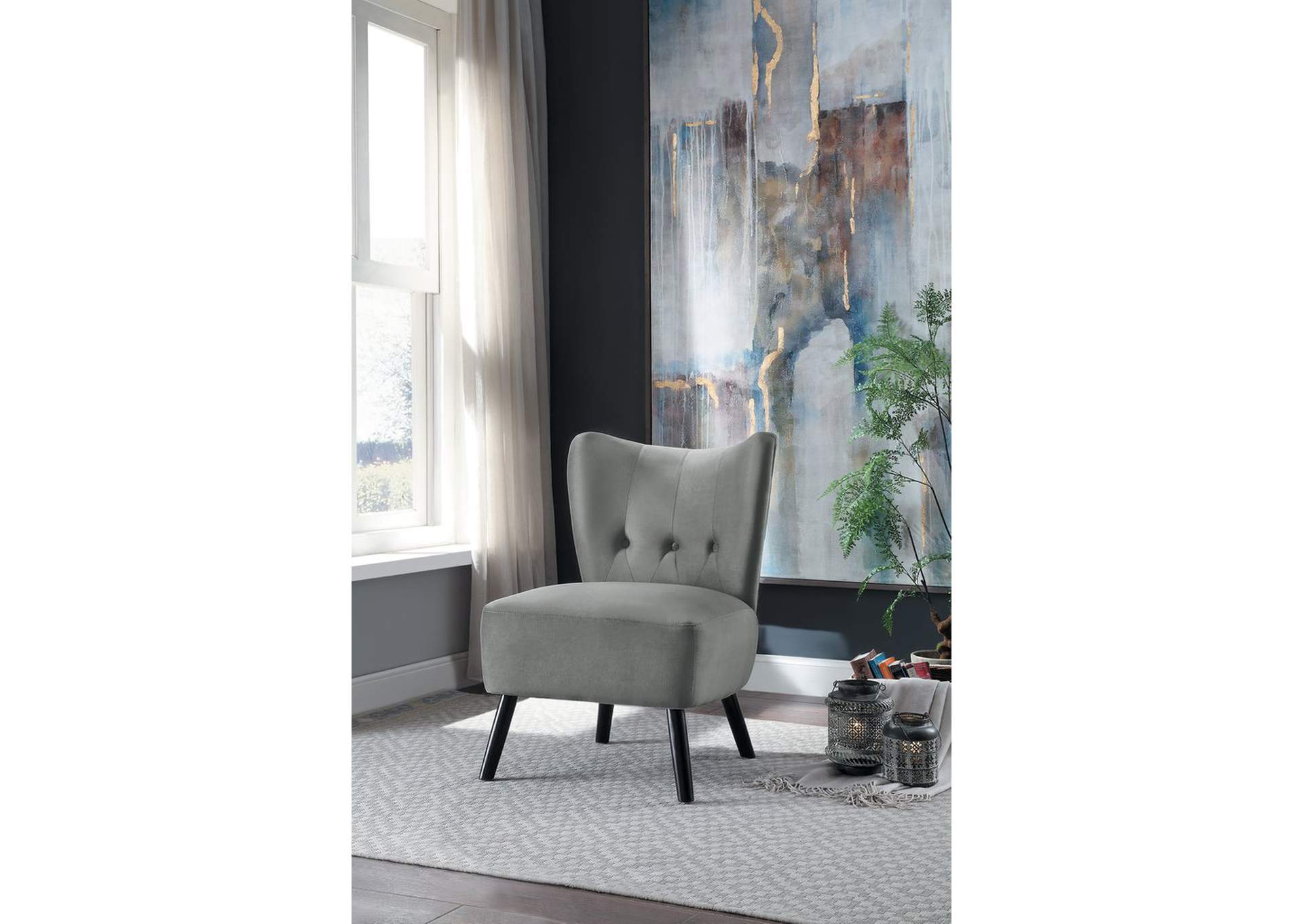 Gray Accent Chair,Homelegance