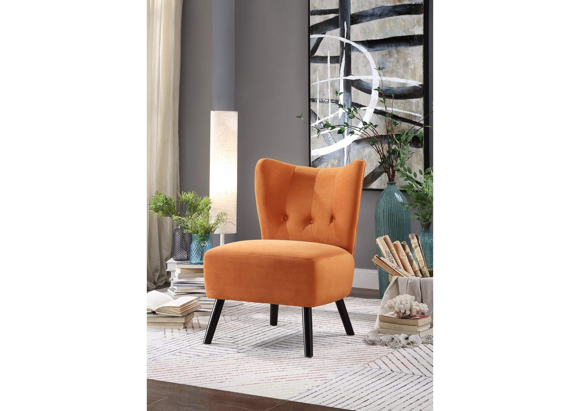 Orange Accent Chair,Homelegance