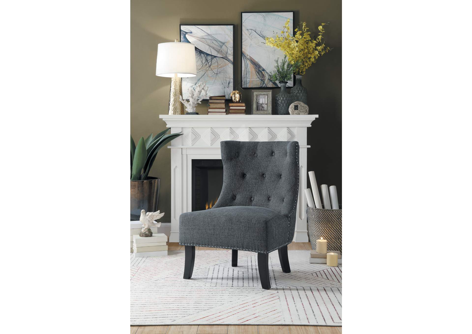 Gray Accent Chair,Homelegance