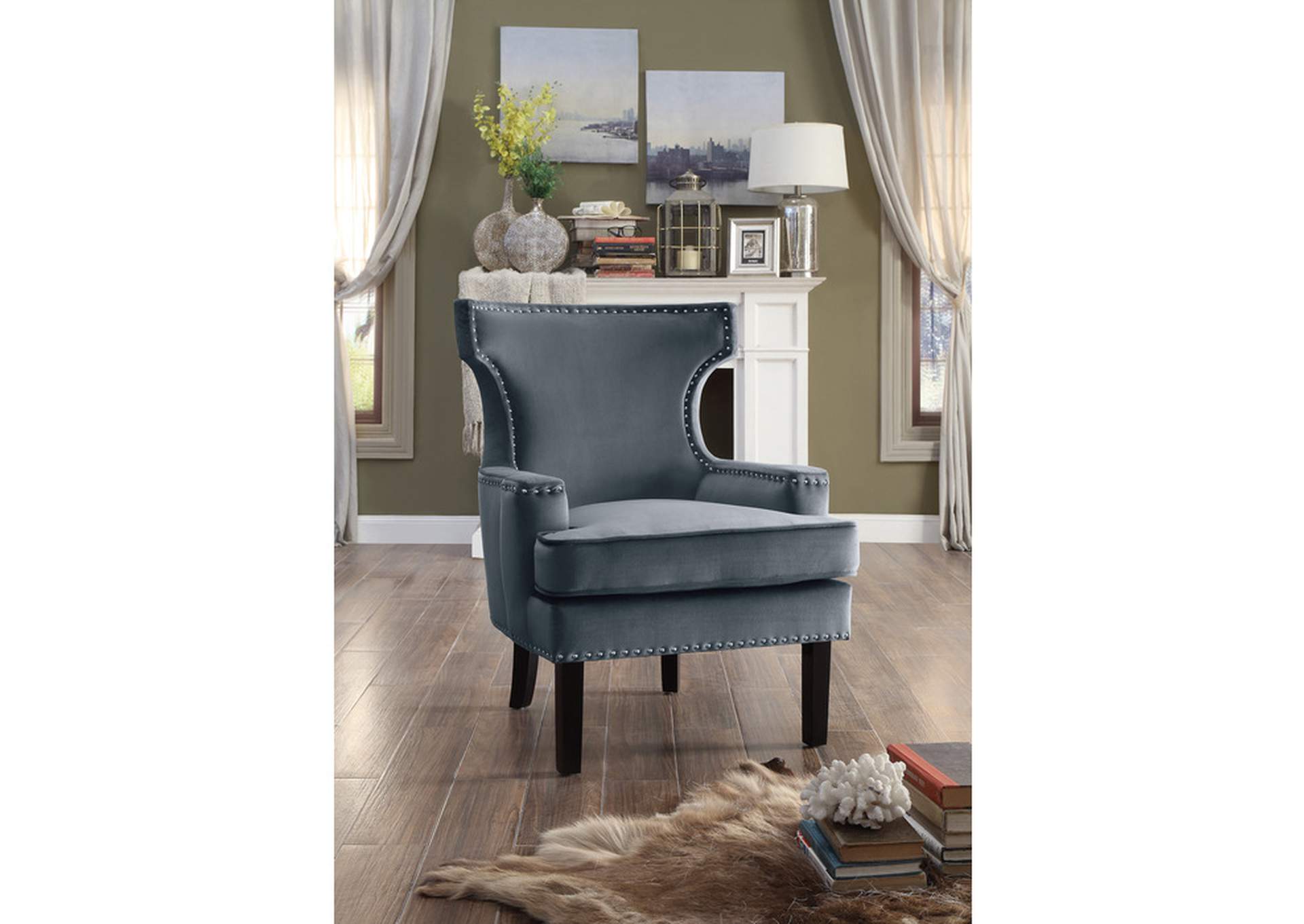 Lapis Accent Chair,Homelegance