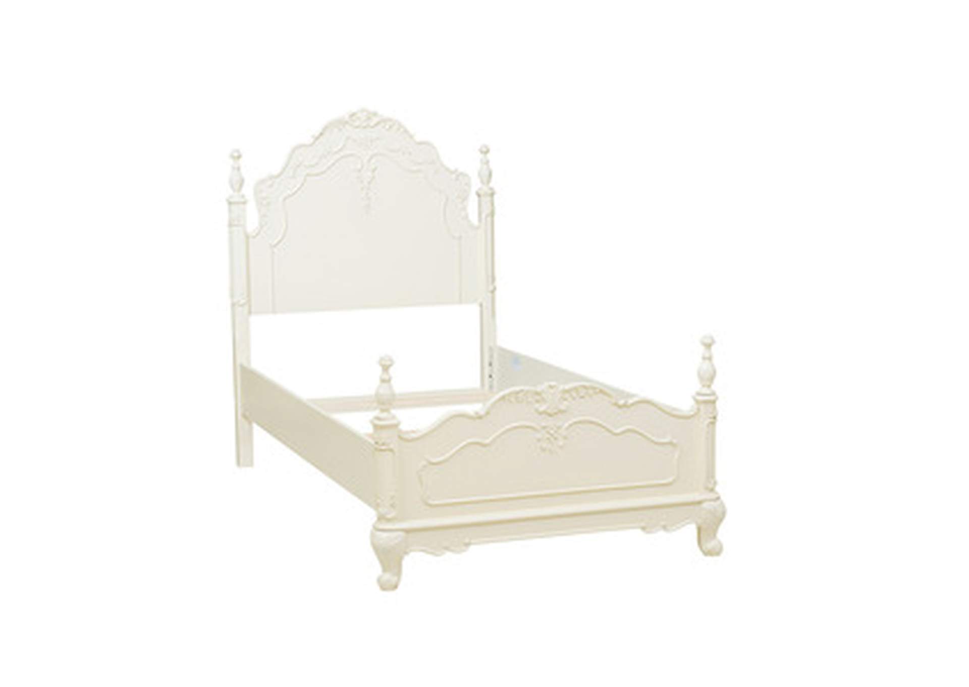 Cinderella 4 Piece Twin Bedroom Set W/ Nightstand, Dresser, Mirror,Homelegance