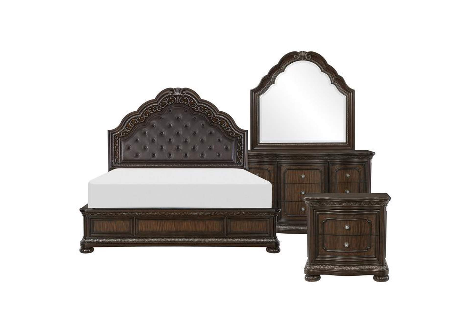 Beddington 4 Piece Queen Bedroom Set,Homelegance