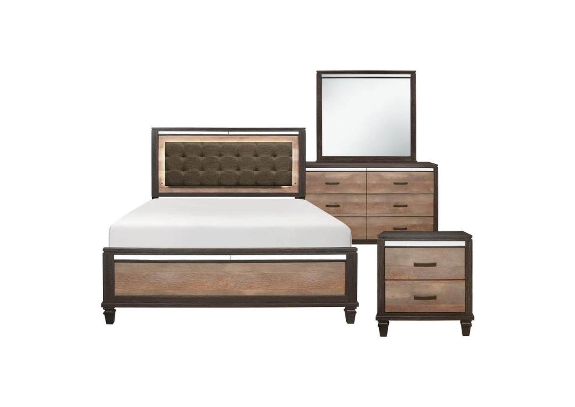 Danridge 4 Piece Queen Bedroom Set,Homelegance