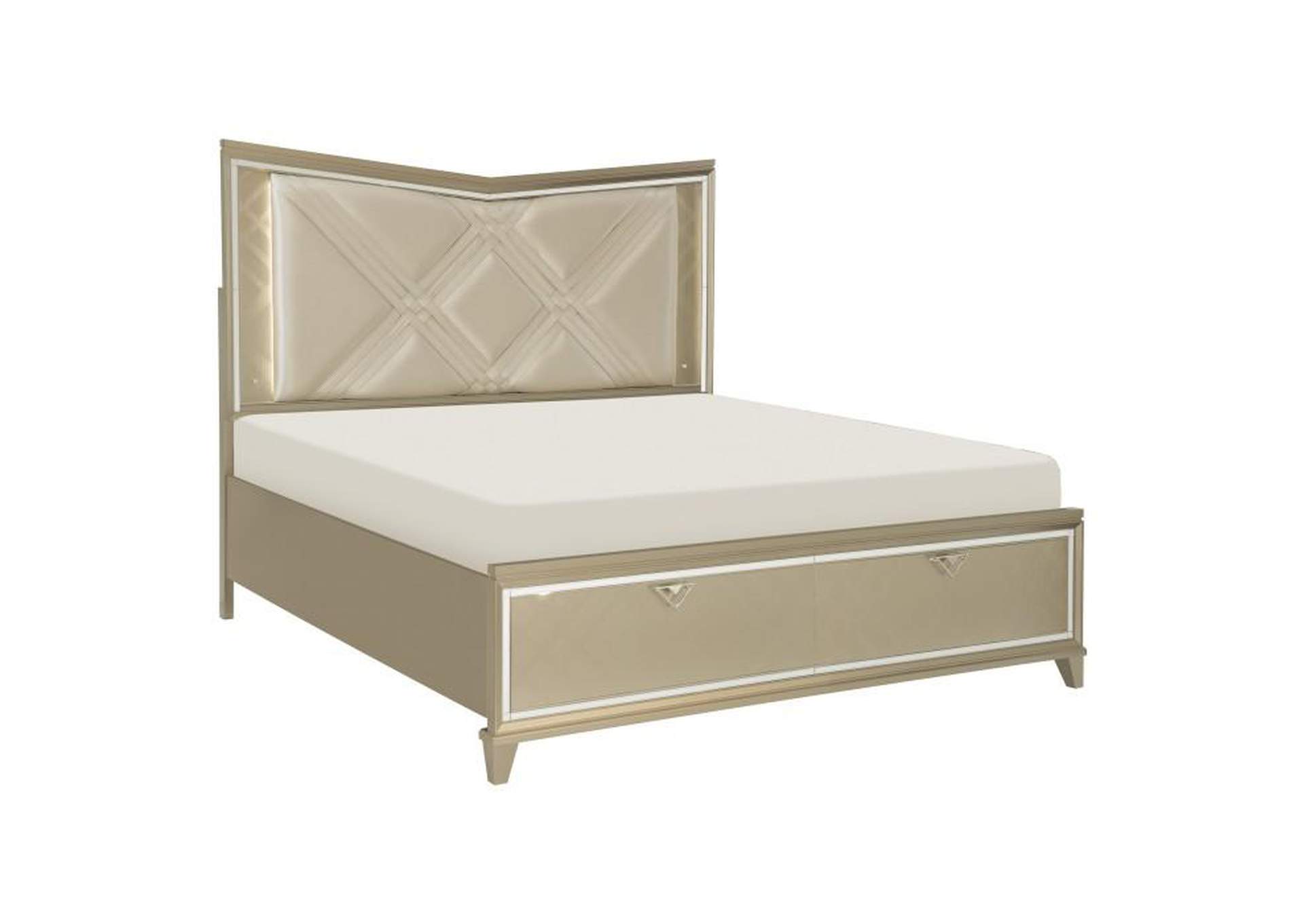 Bijou 4 Piece Queen Bedroom Set,Homelegance