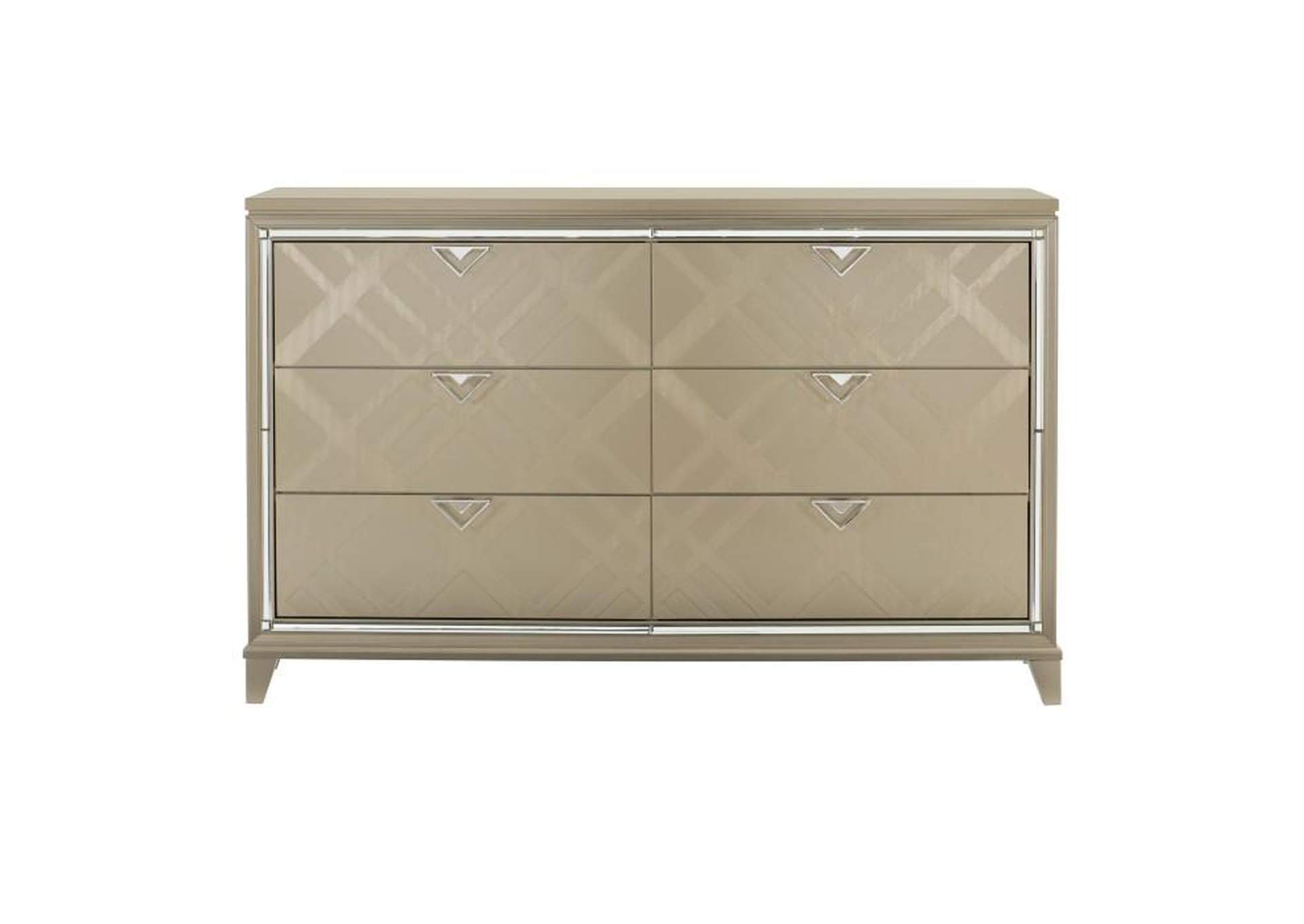 Bijou Dresser With Hidden Jewelry Drawers,Homelegance