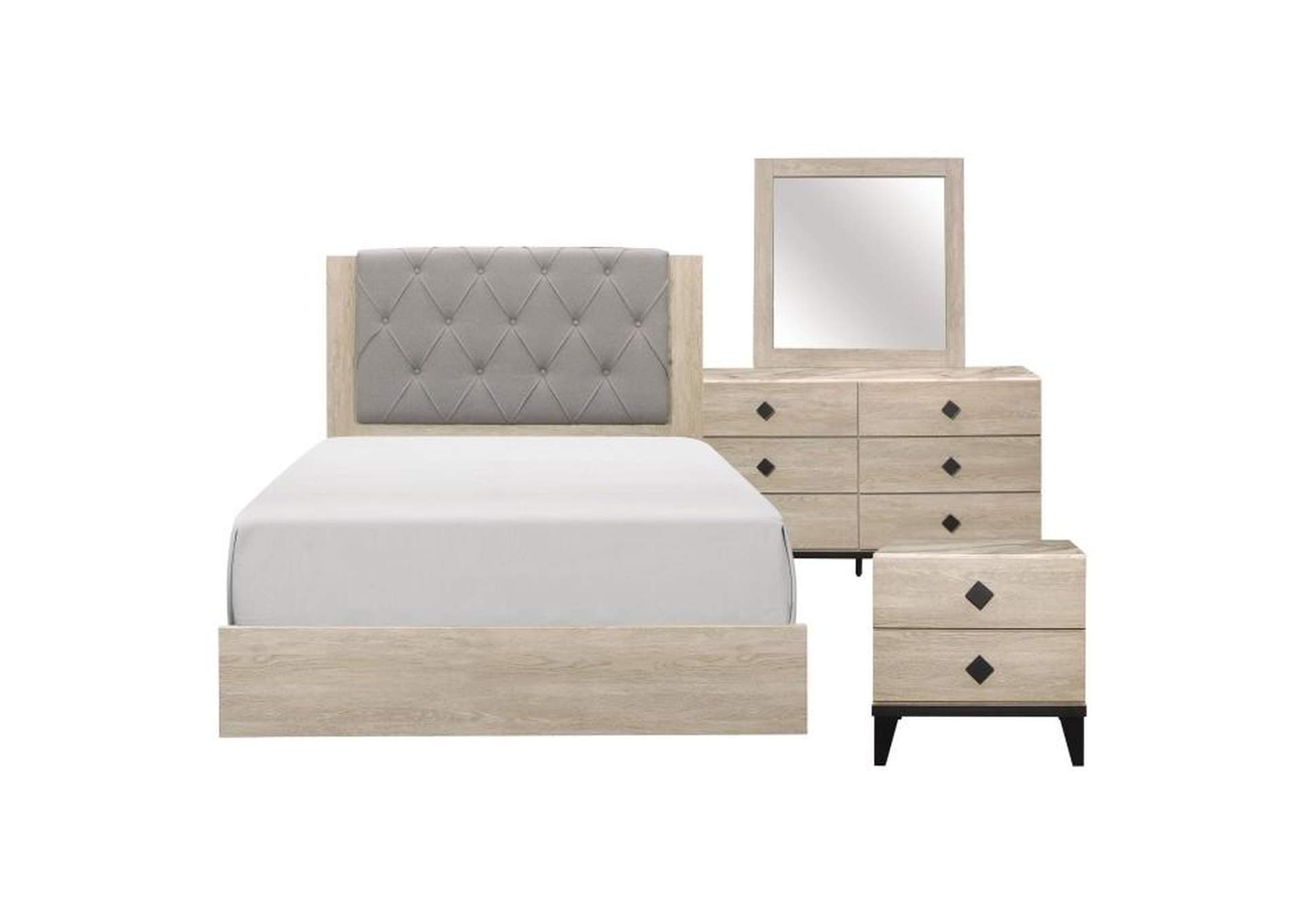 Whiting 4 Piece Queen Bedroom Set,Homelegance