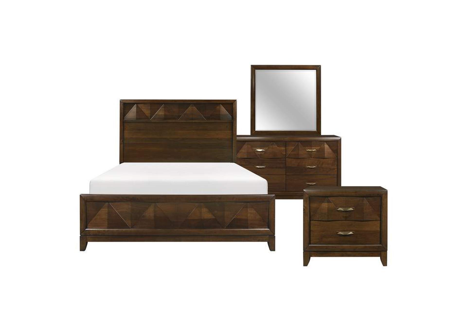 Aziel 4 Piece Queen Bedroom Set,Homelegance