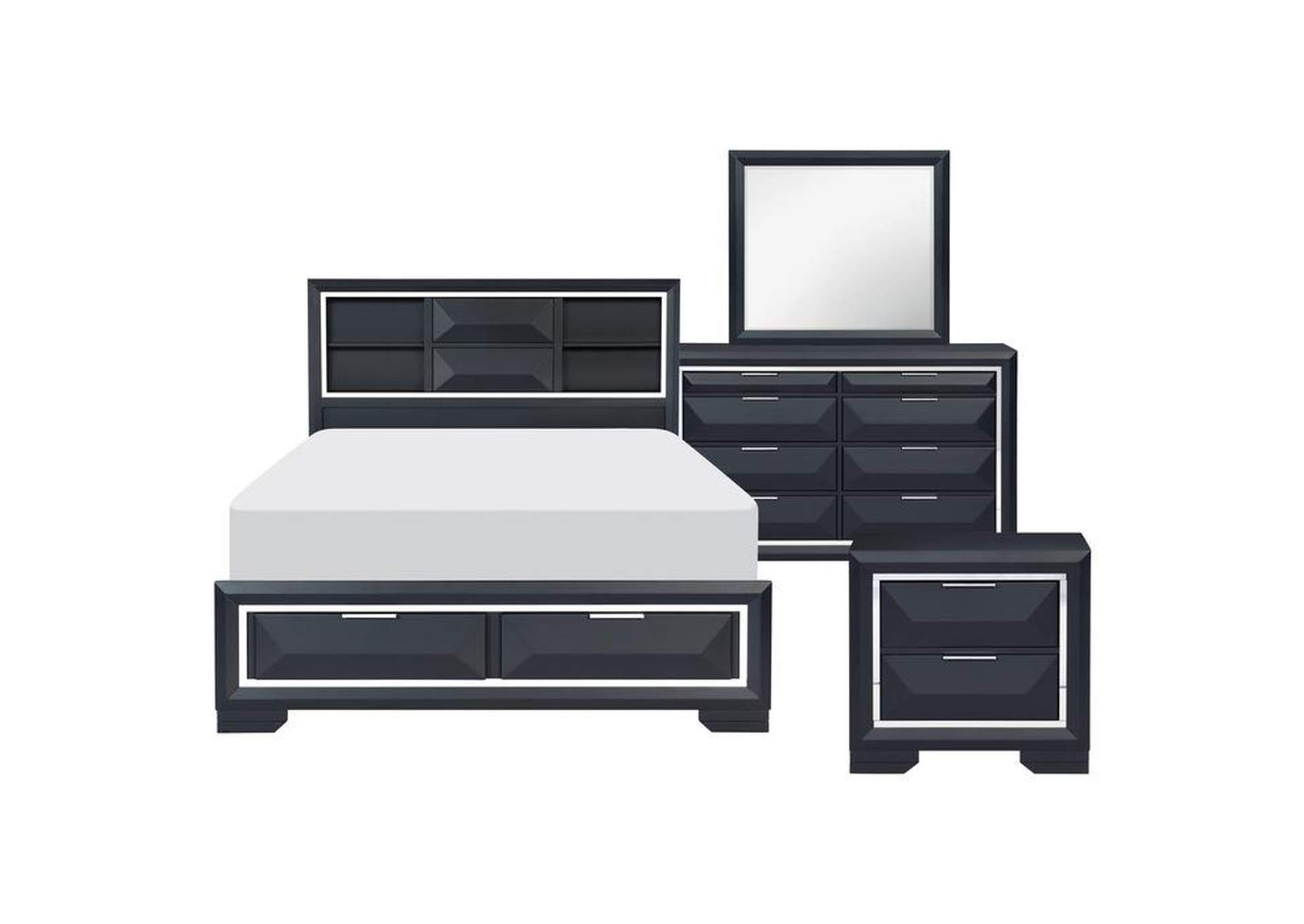 Rosemont 4 Piece Queen Bedroom Set,Homelegance