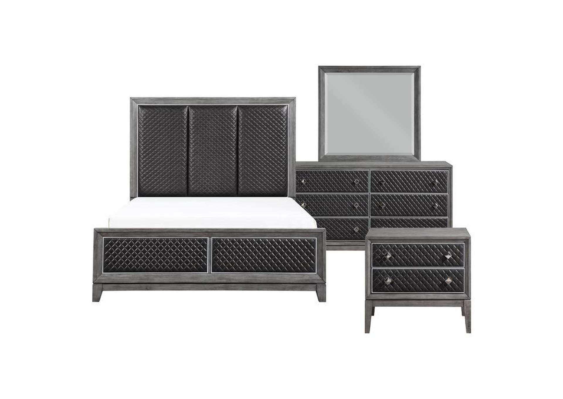 End 4 Piece Queen Bedroom Set,Homelegance