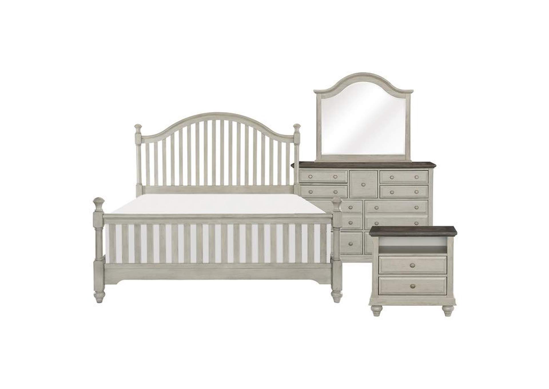 Mossbrook 4 Piece Queen Bedroom Set,Homelegance