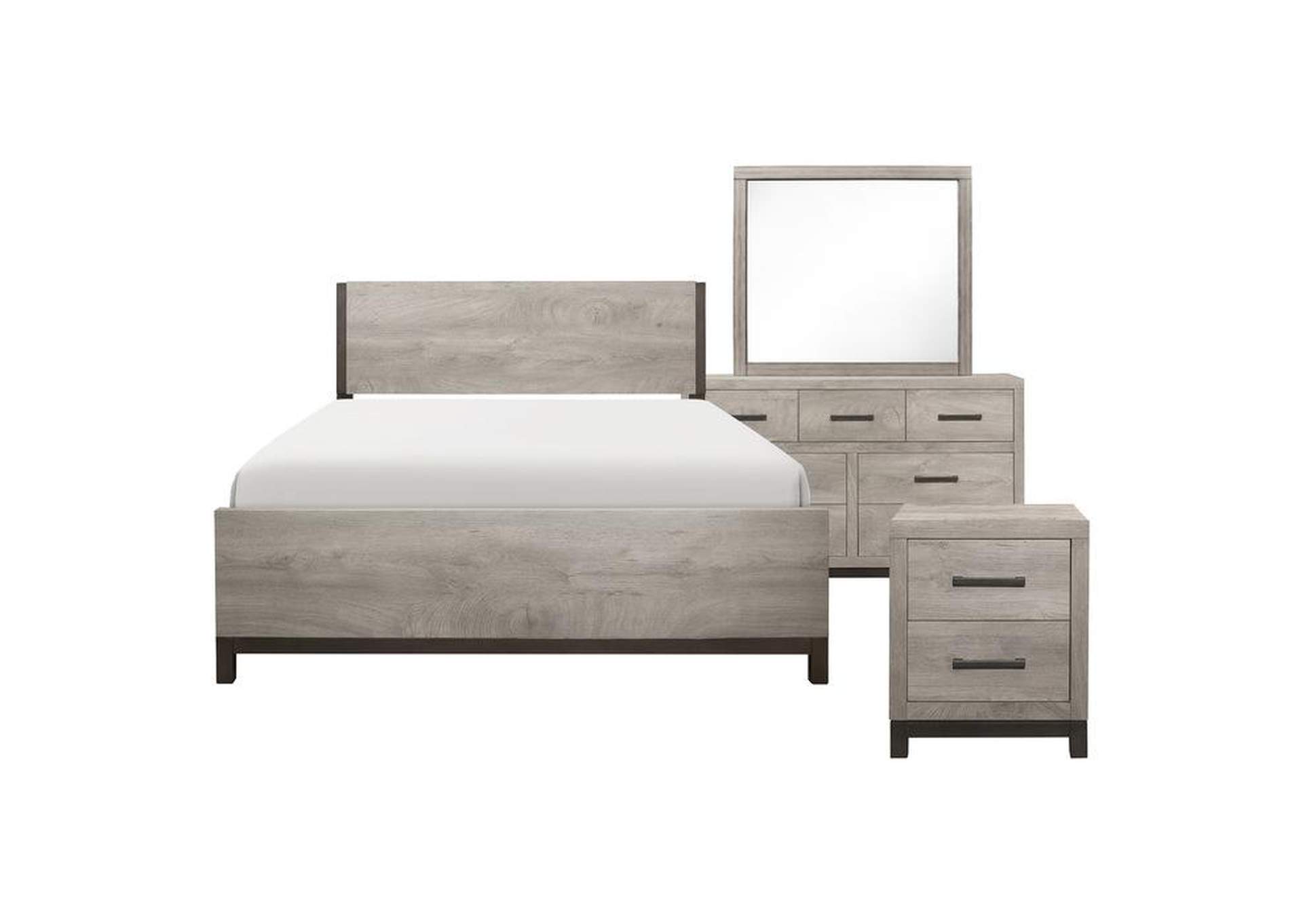 Zephyr 4 Piece Queen Bedroom Set,Homelegance