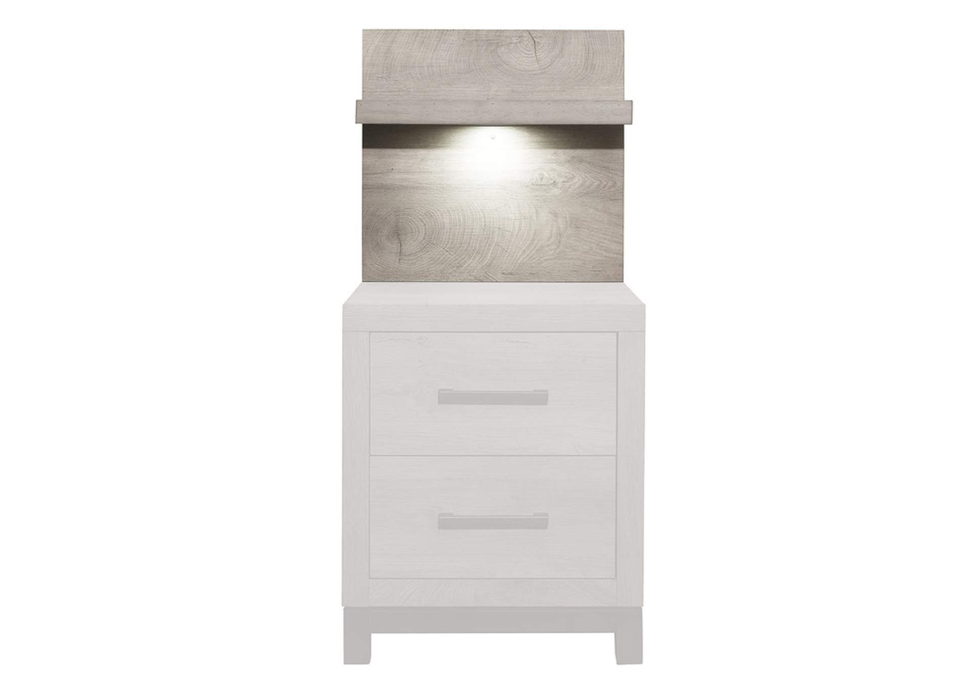 Zephyr Wall Panel for Night Stand, 1-Piece,Homelegance