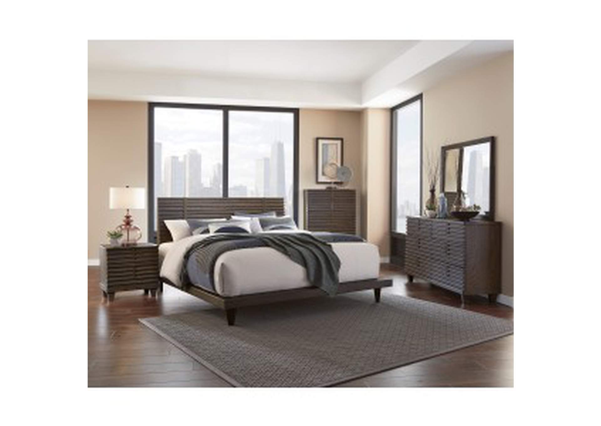 Ridgewood Queen Platform Bed,Homelegance