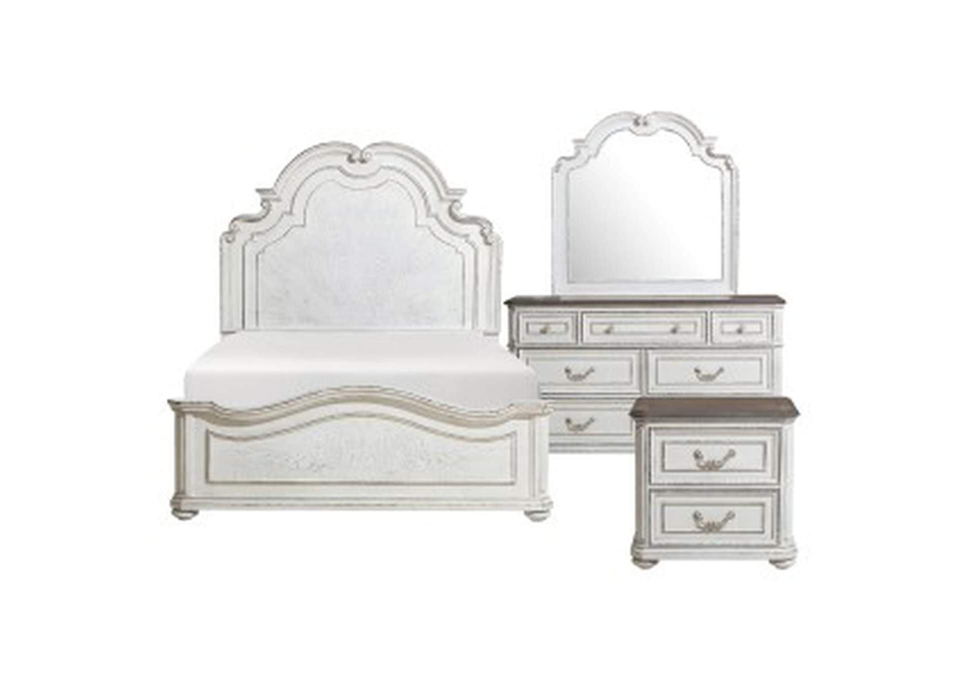 Willowick 4 Piece Queen Bedroom Set,Homelegance