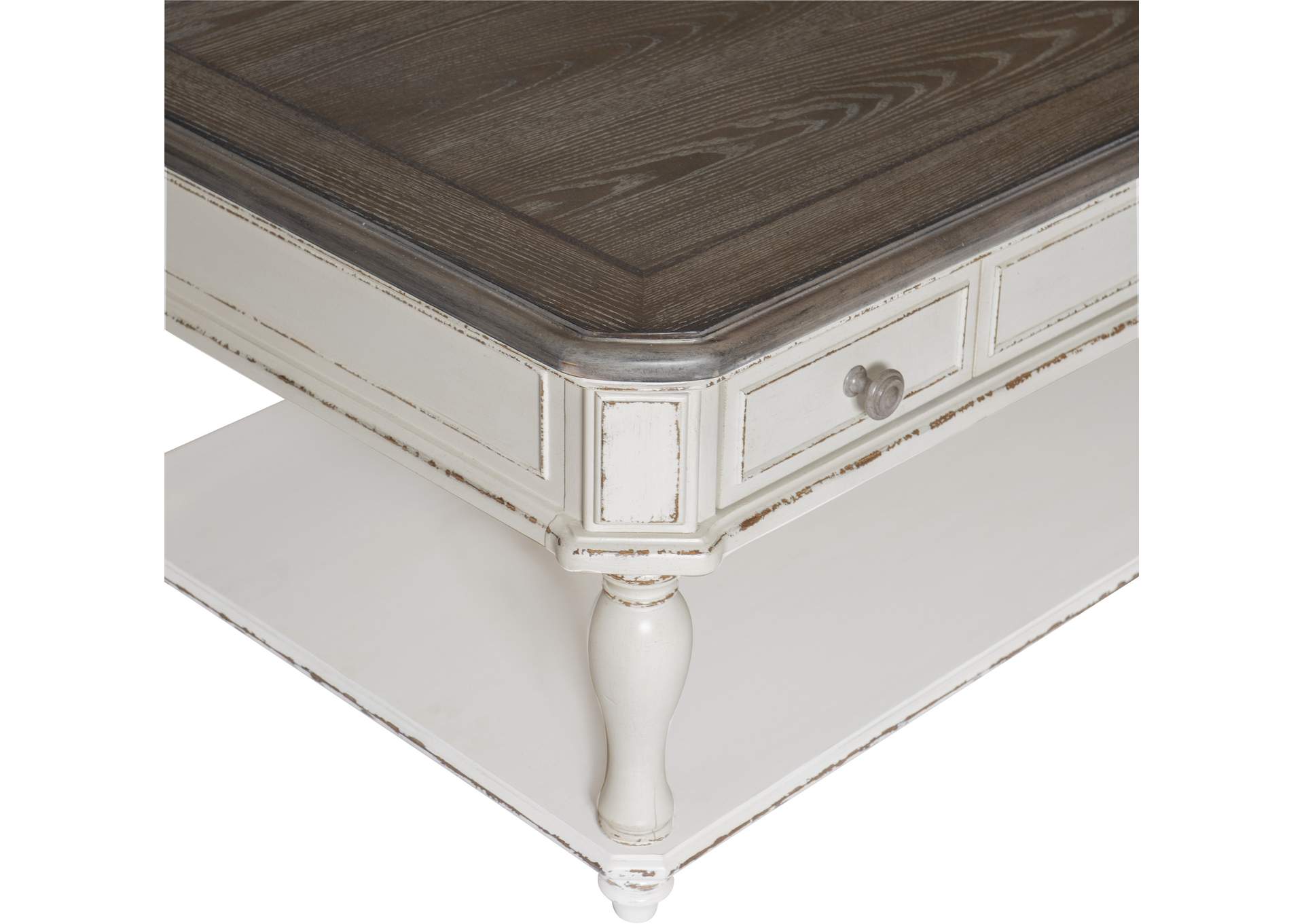 Willowick White Cocktail Table,Homelegance