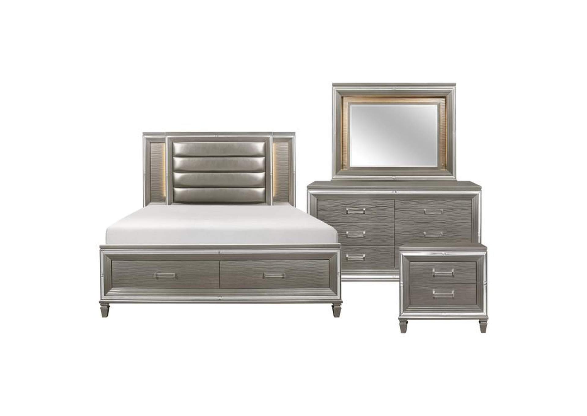 Tamsin 4 Piece Queen Bedroom Set,Homelegance