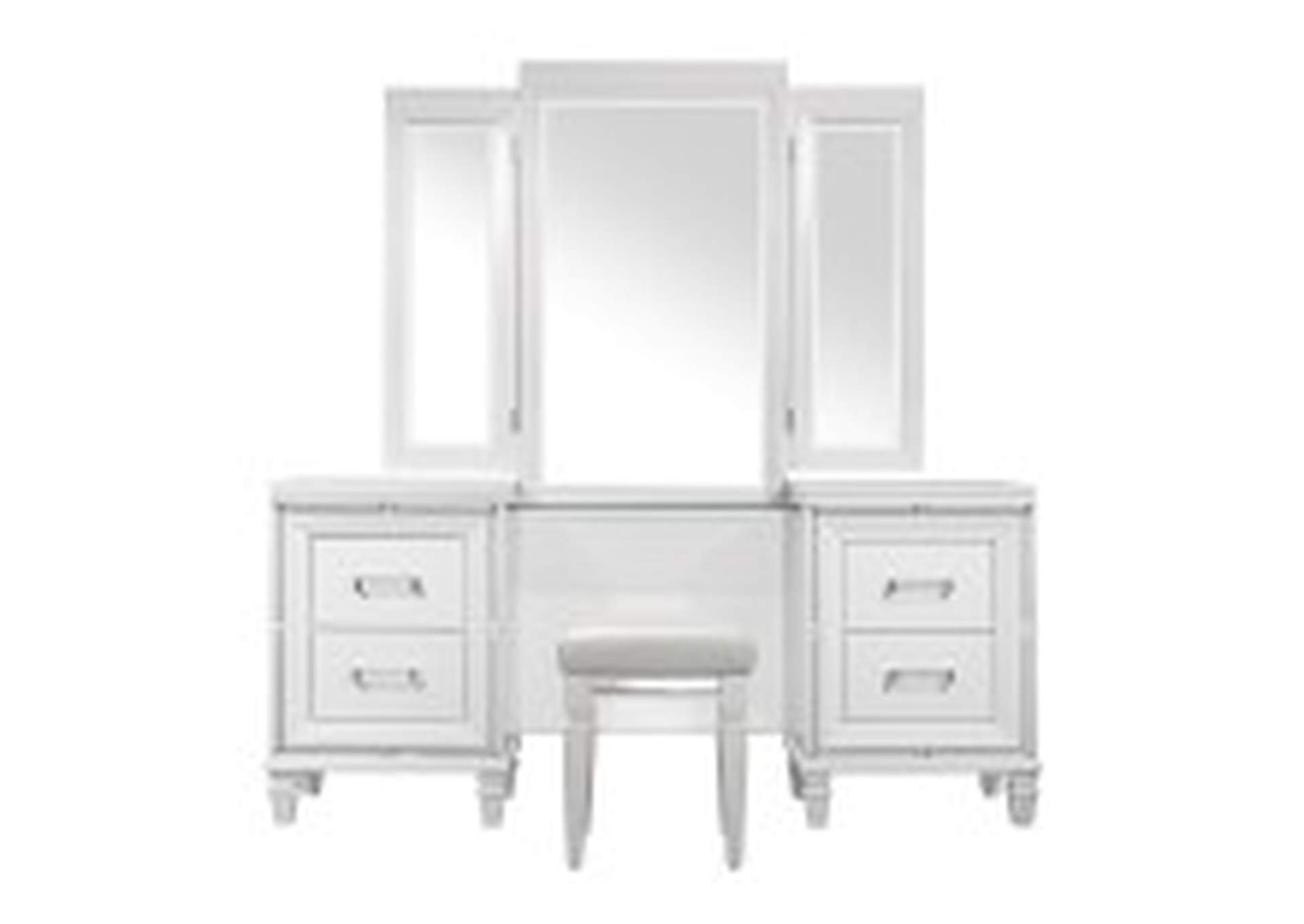 Tamsin Vanity Dresser With Mirror,Homelegance