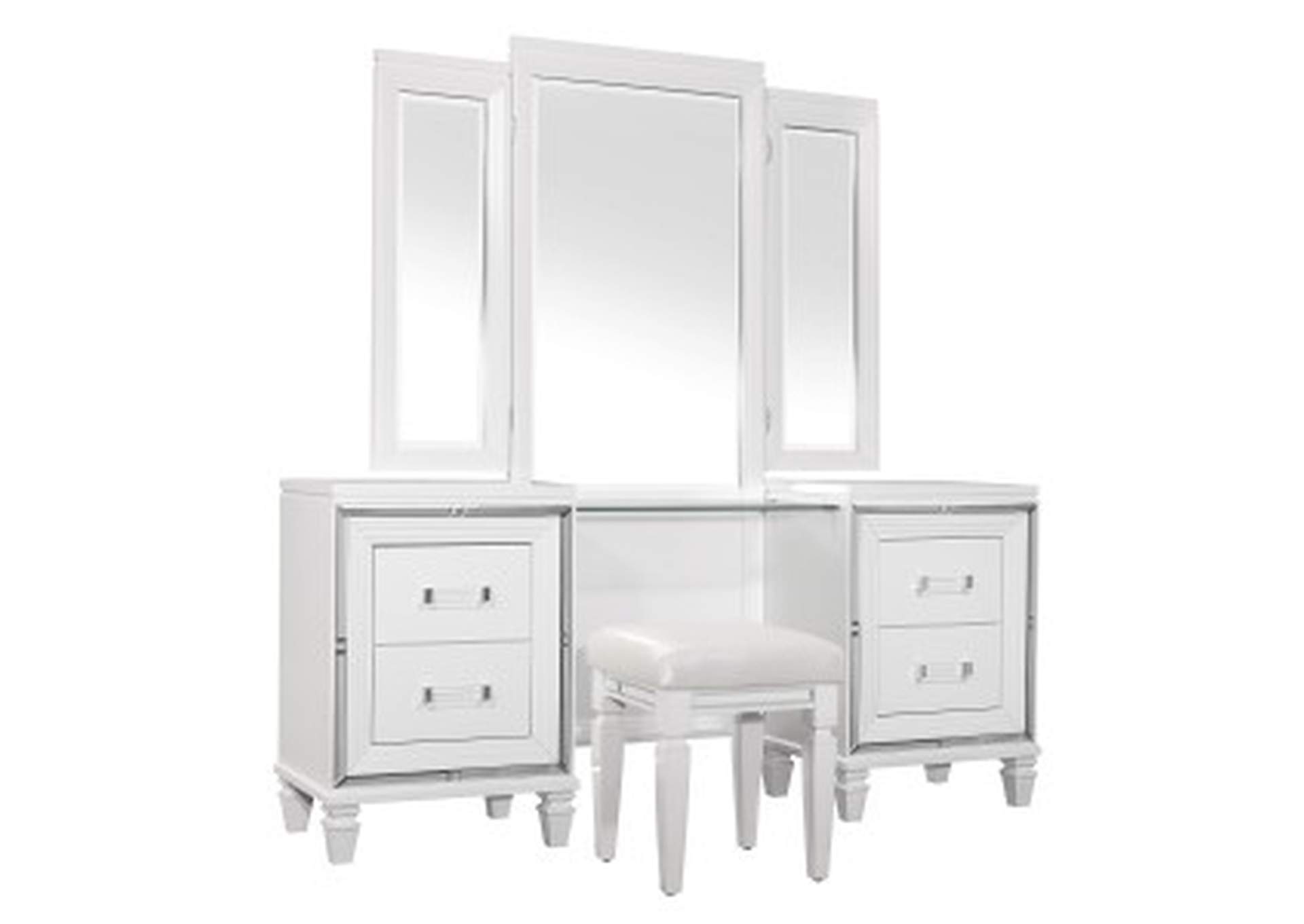 Tamsin Vanity Dresser With Mirror,Homelegance