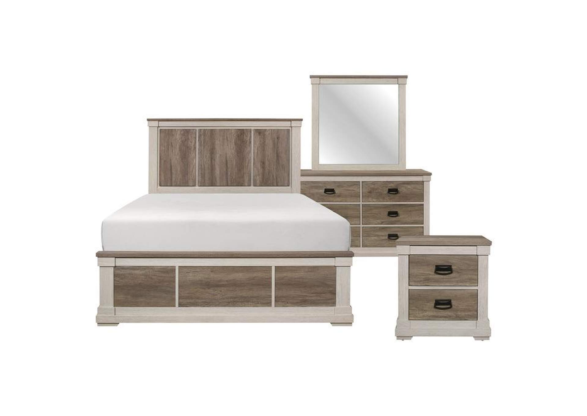 Arcadia 4 Piece Queen Bedroom Set,Homelegance