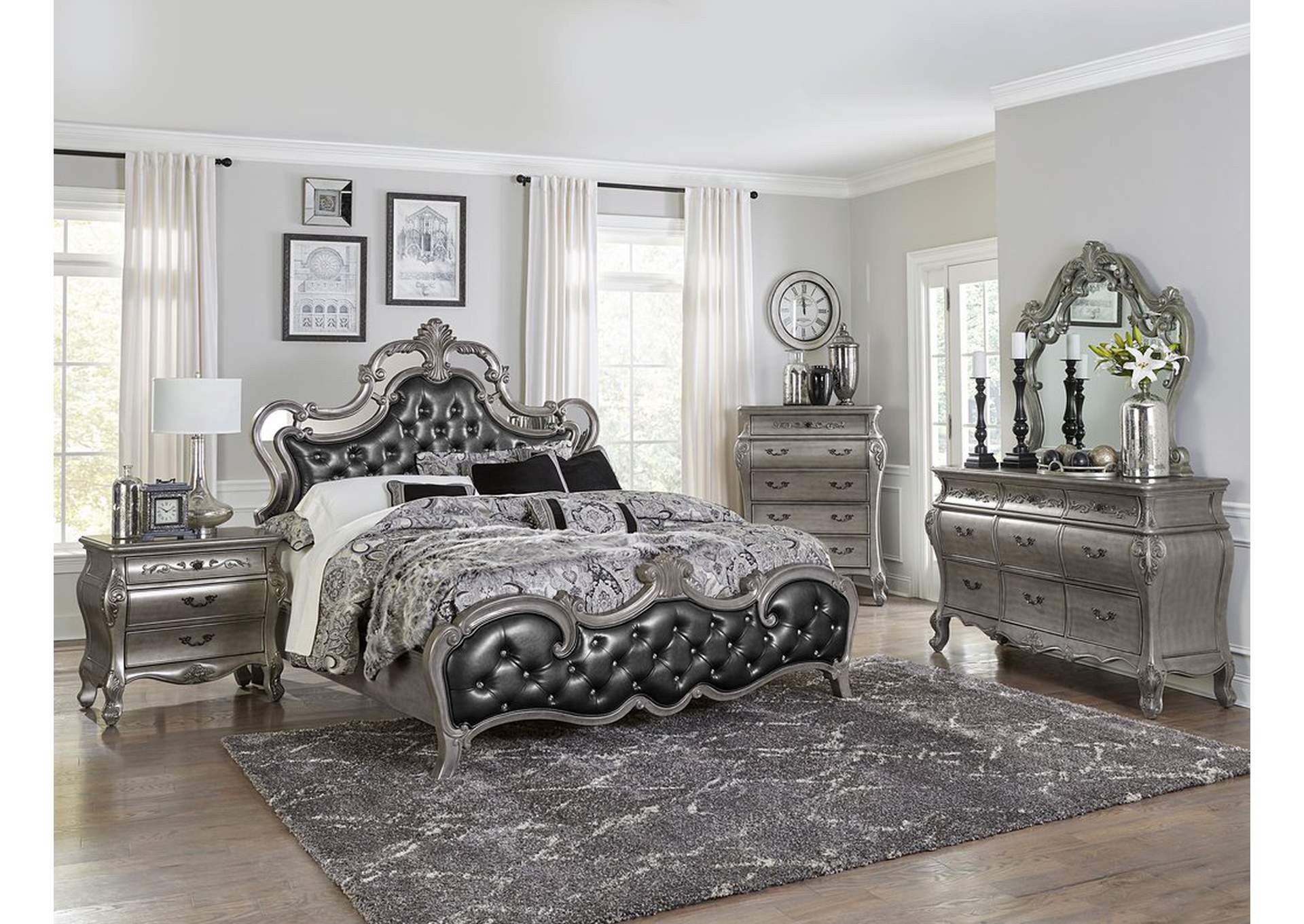 Queen Size Panel Bed Headboar,Homelegance
