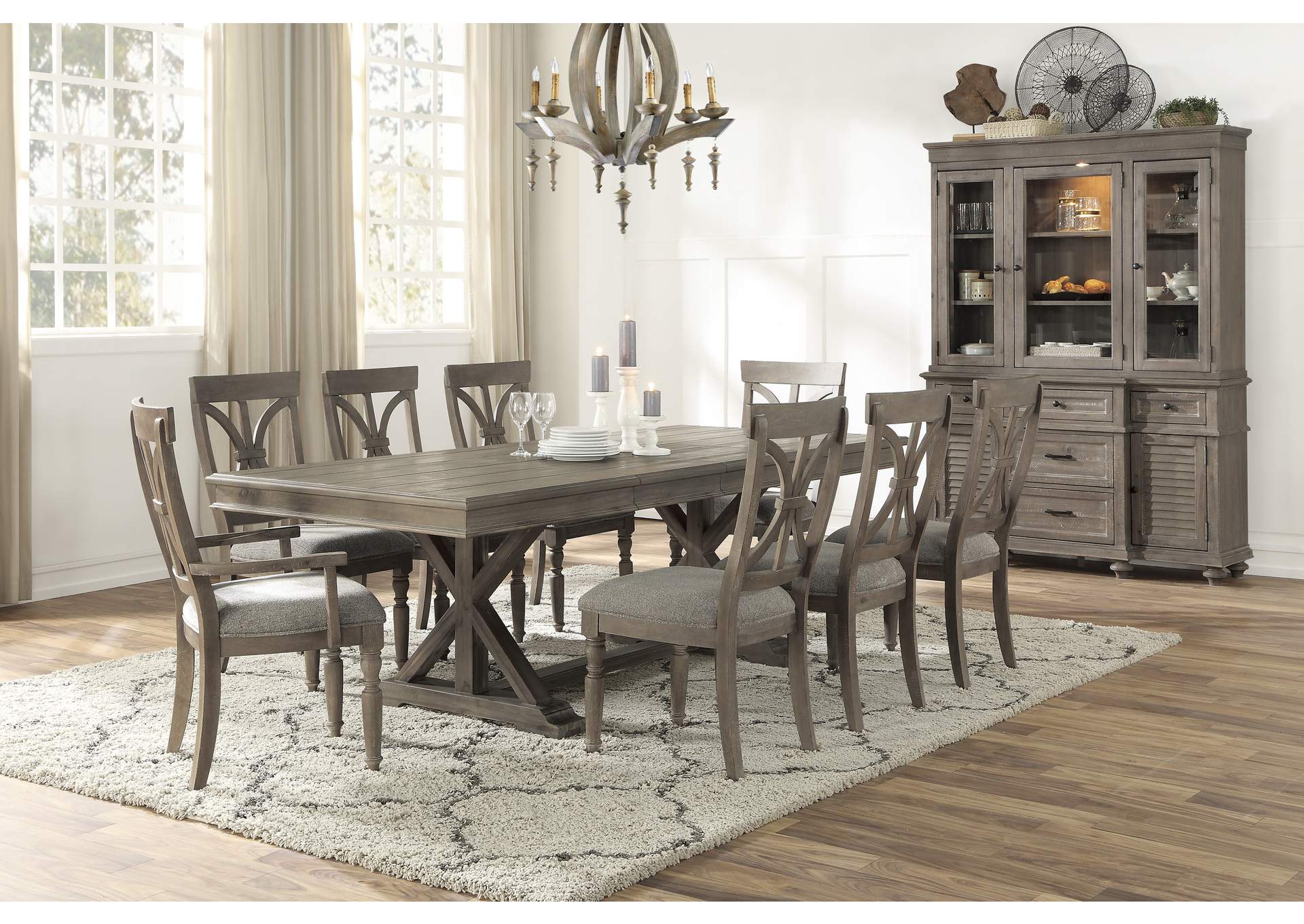 Cardano Brown Dining Table,Homelegance