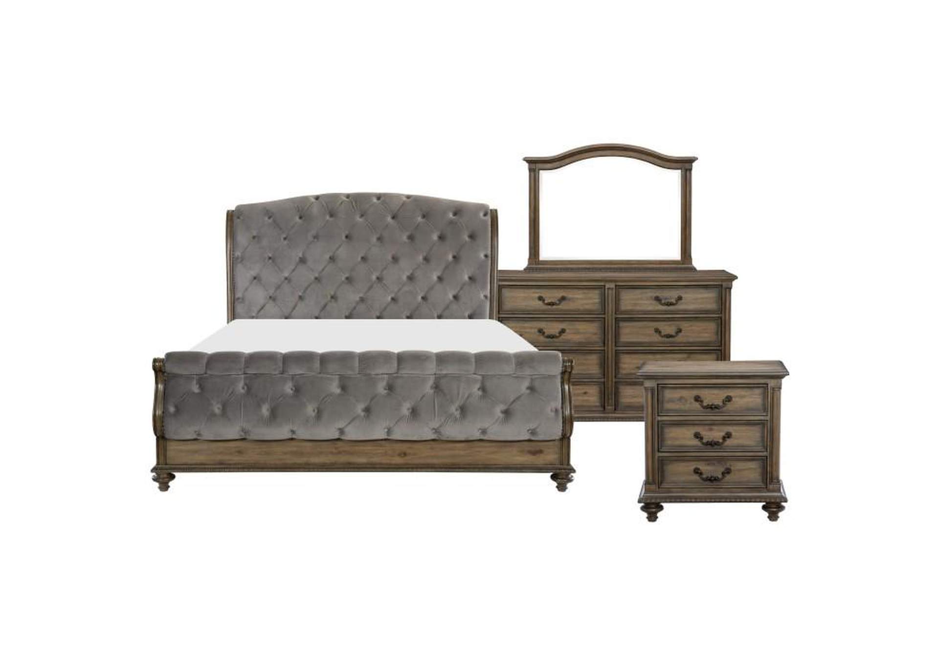 Rachelle 4 Piece Queen Bedroom Set,Homelegance