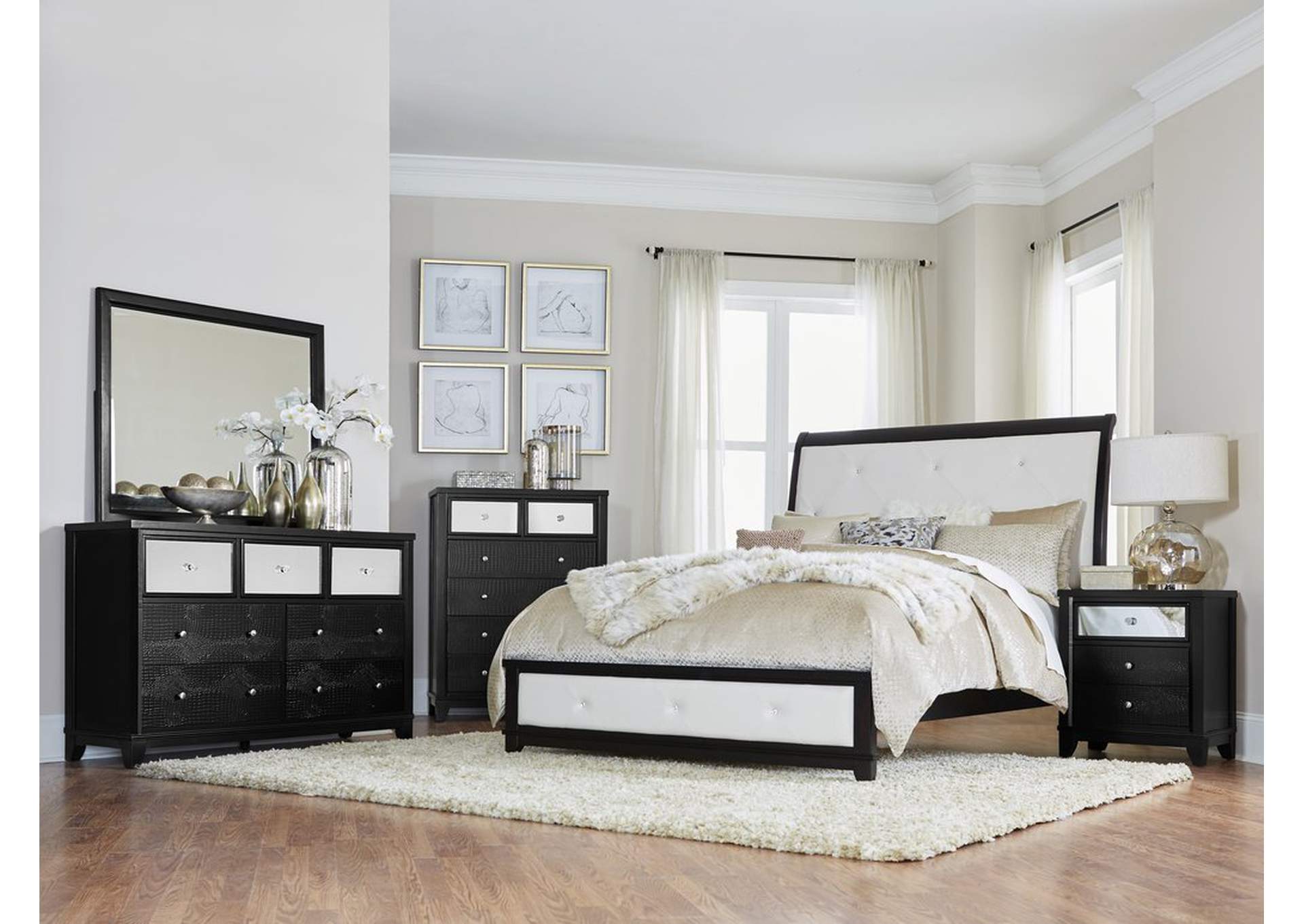 Black Chest, Black Finish,Homelegance
