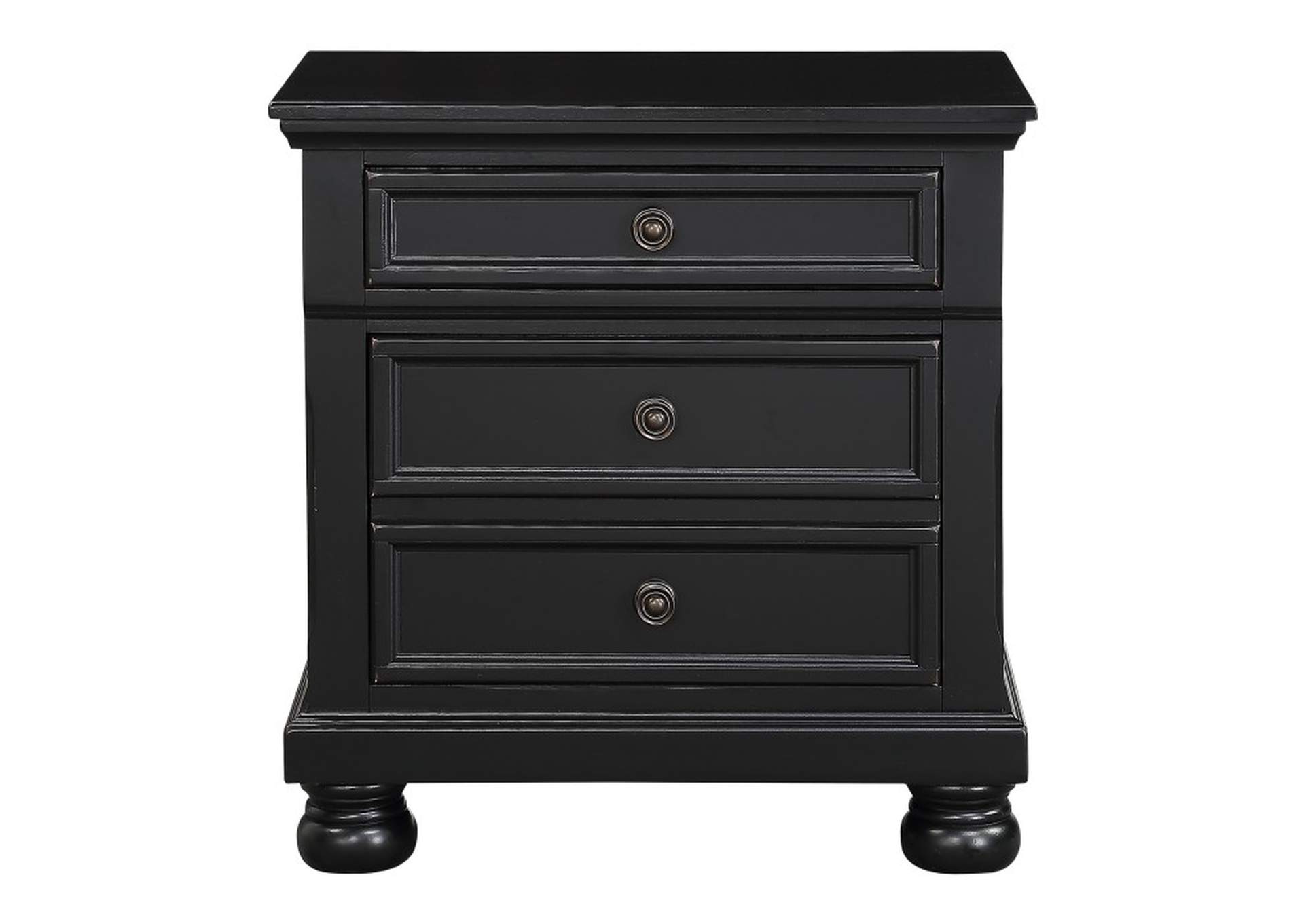 Laurelin Night Stand, Hidden Drawer,Homelegance