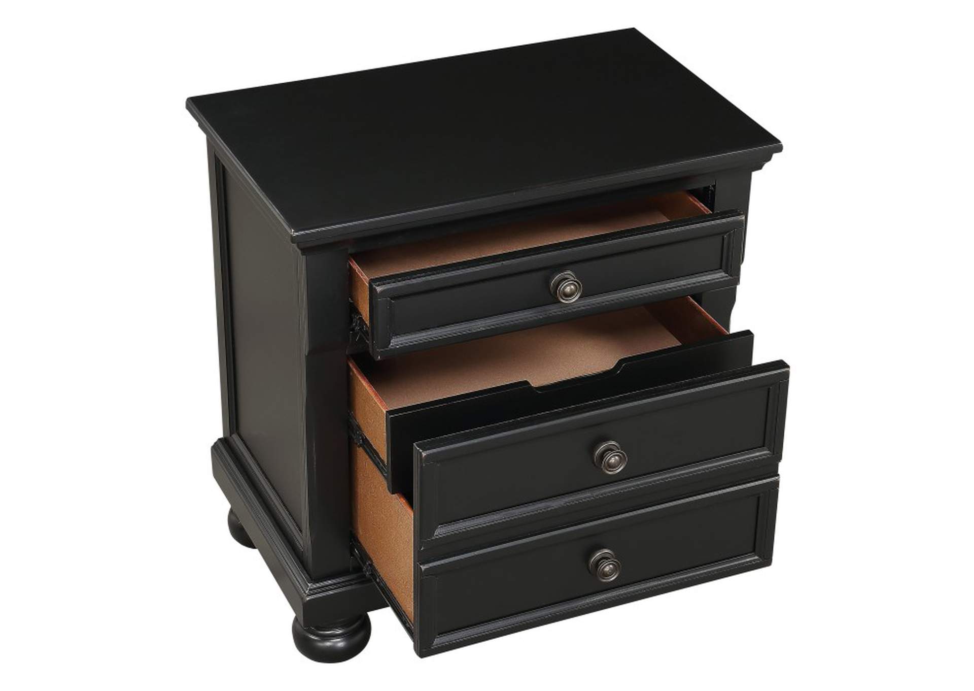 Laurelin Night Stand, Hidden Drawer,Homelegance