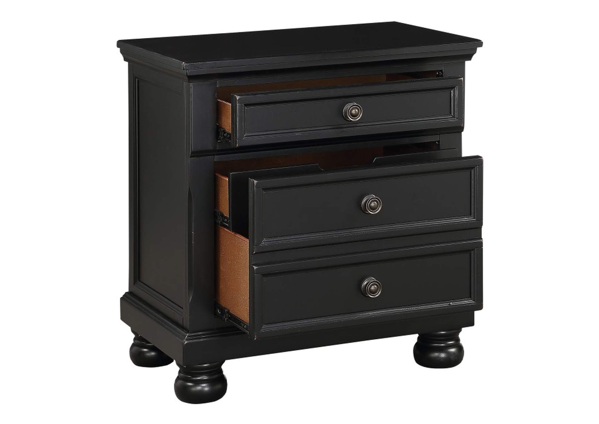 Laurelin Night Stand, Hidden Drawer,Homelegance