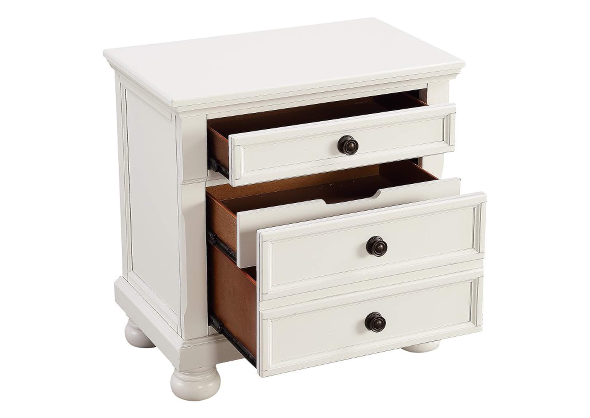 Laurelin Night Stand, Hidden Drawer,Homelegance