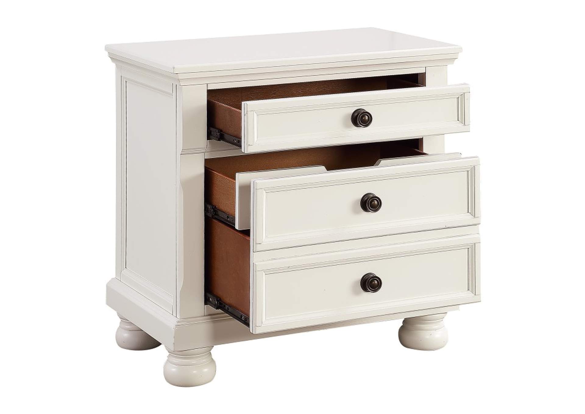 Laurelin Night Stand, Hidden Drawer,Homelegance