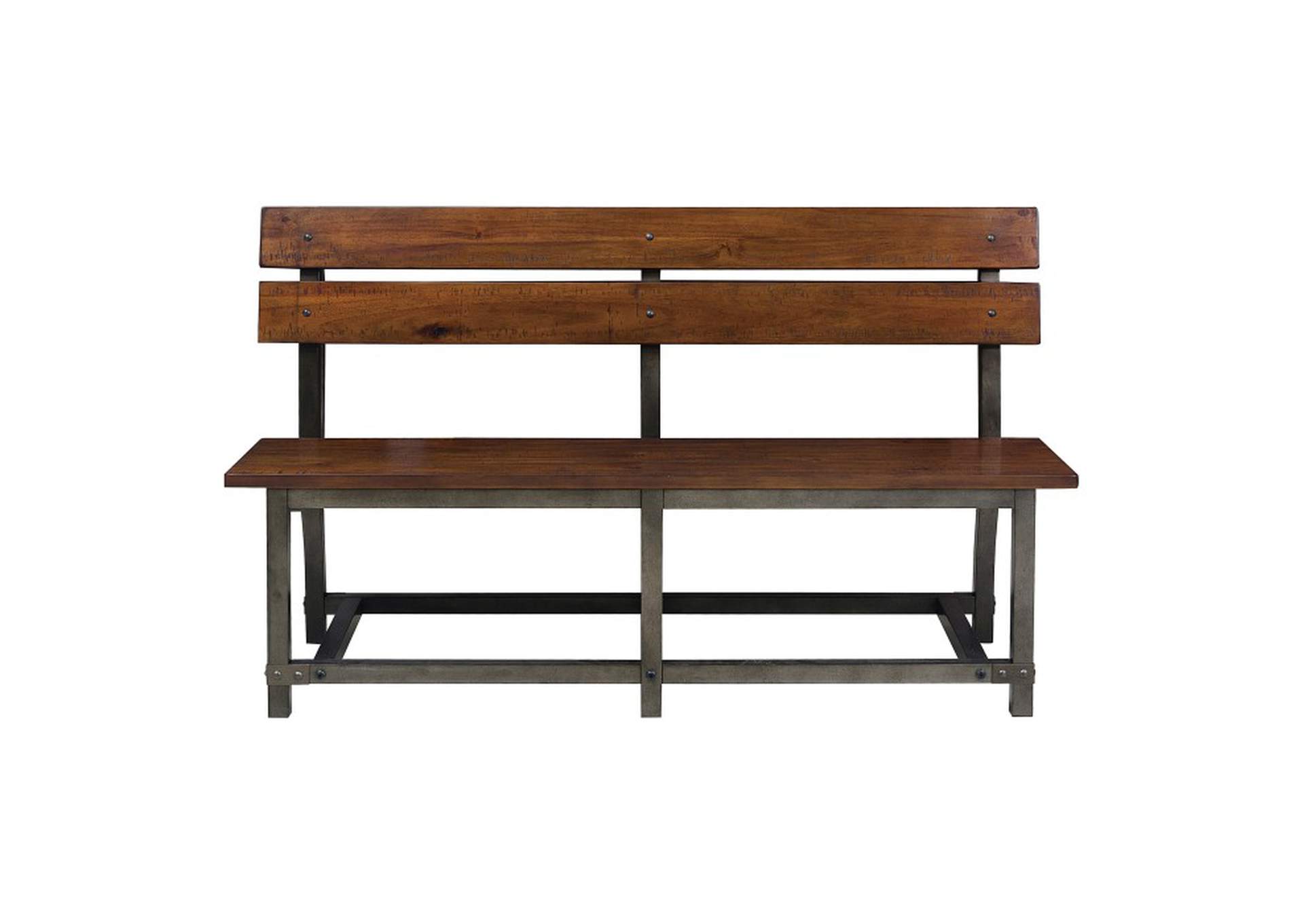Holverson Bench with Back,Homelegance
