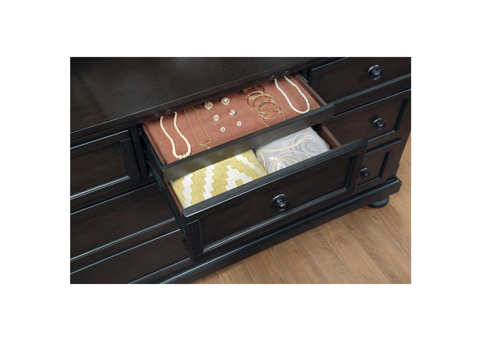 Begonia Dresser with Hidden Drawer,Homelegance