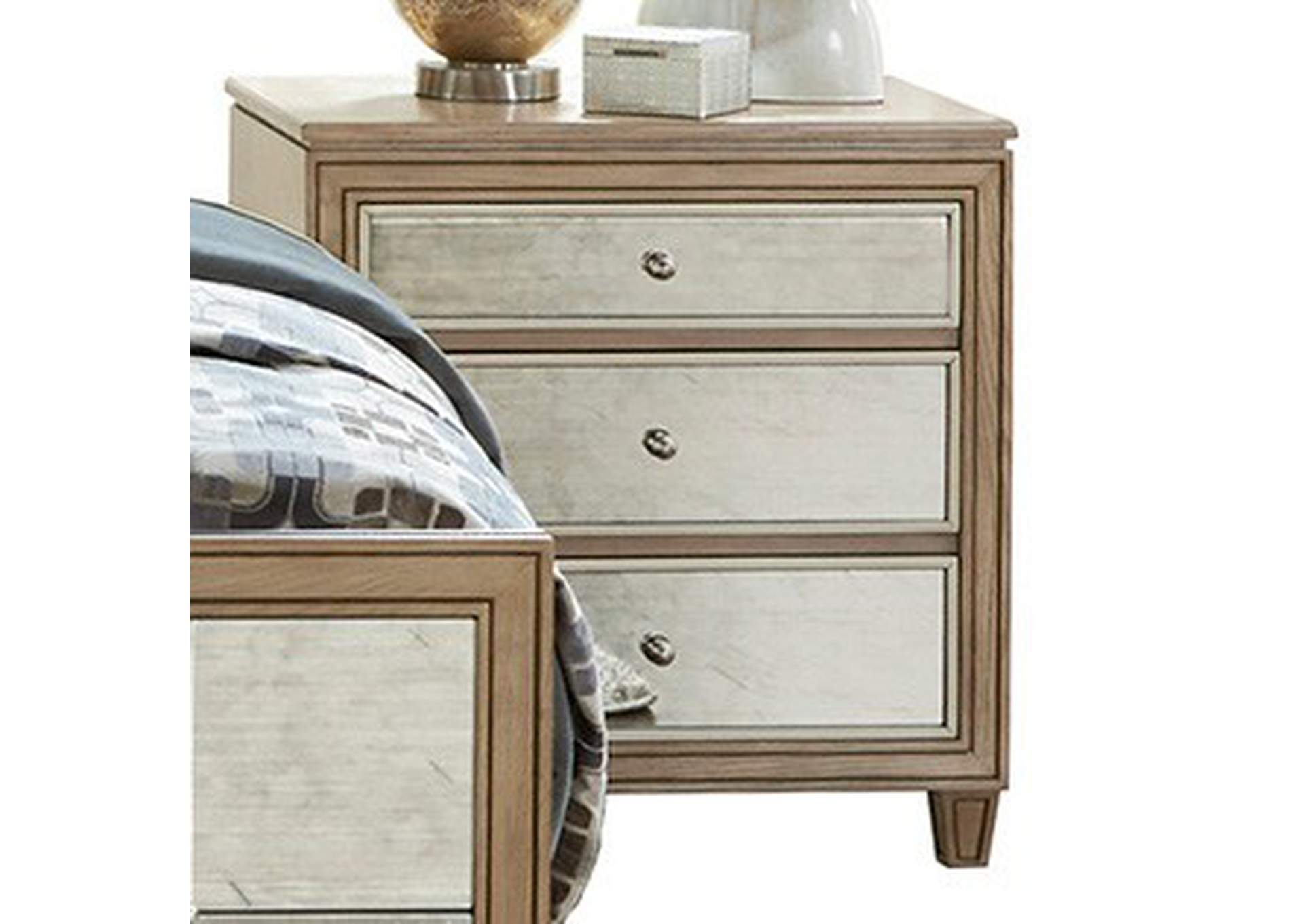 Beige Night Stand,Homelegance