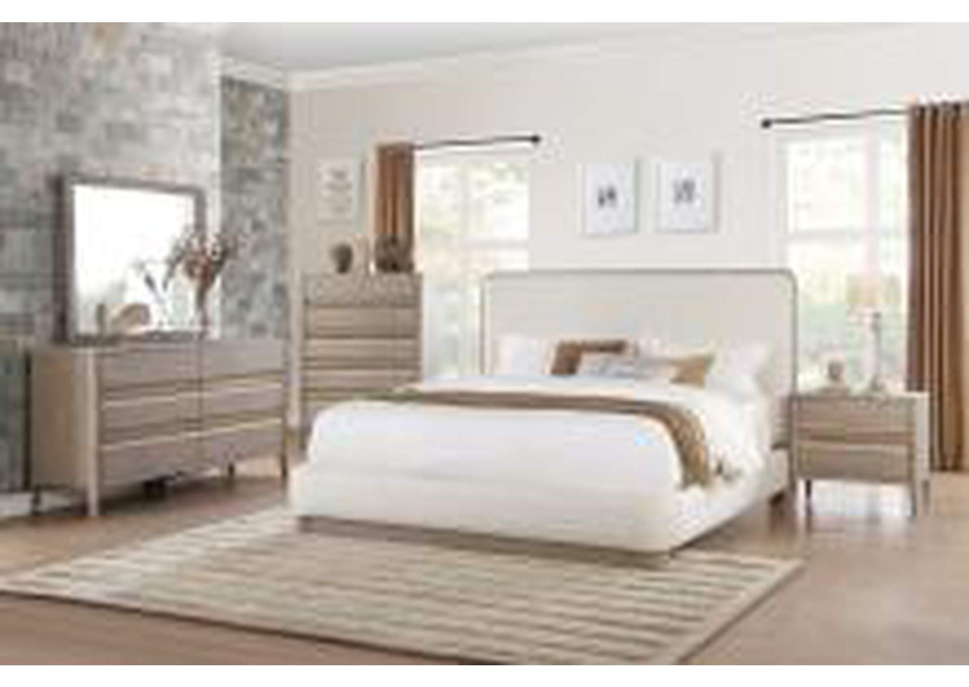 Aristide Eastern King Platform Bed,Homelegance