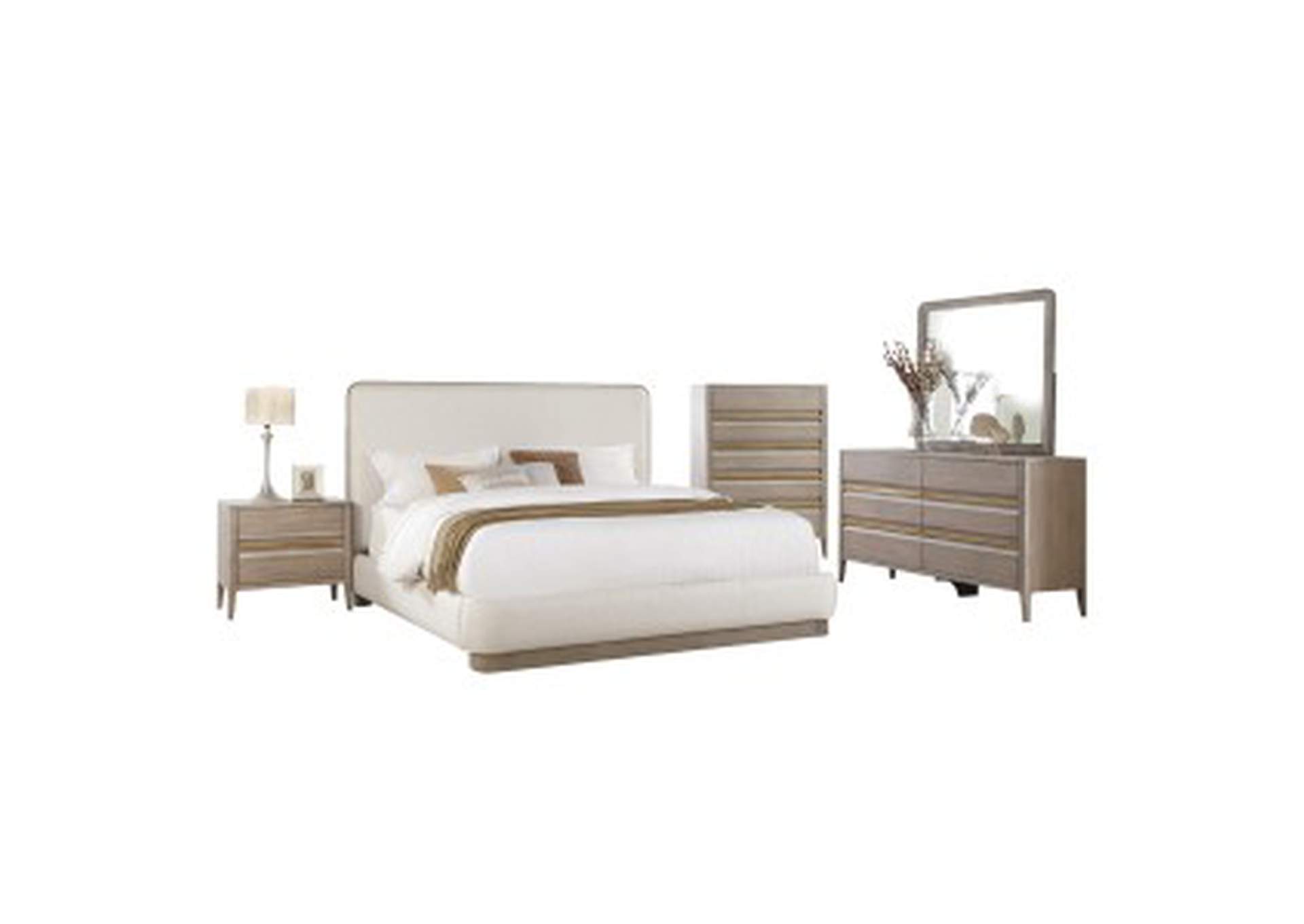 Aristide Eastern King Platform Bed,Homelegance