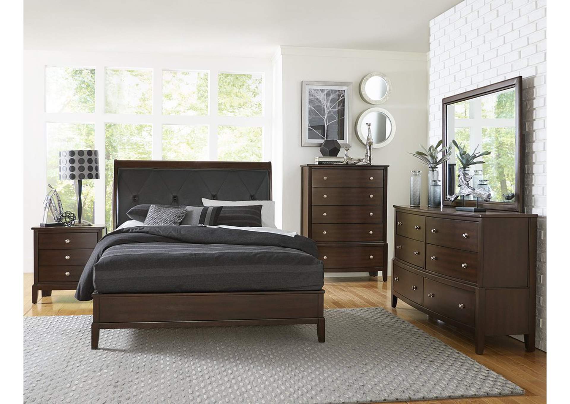 Chest,Cherry,Drawer With Stained,Homelegance