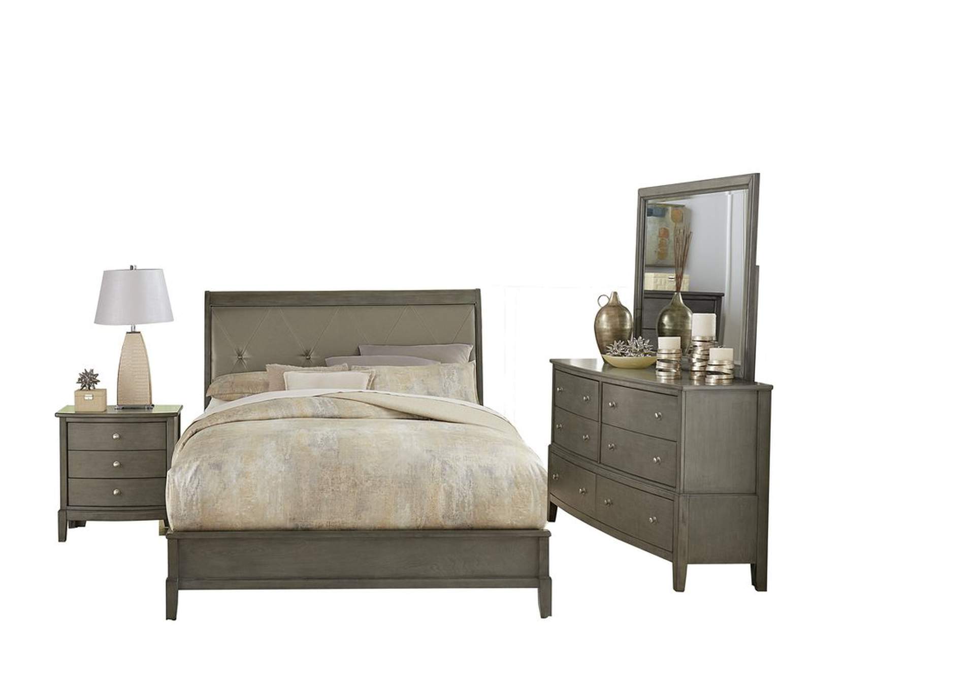Gray Night Stand,,Homelegance