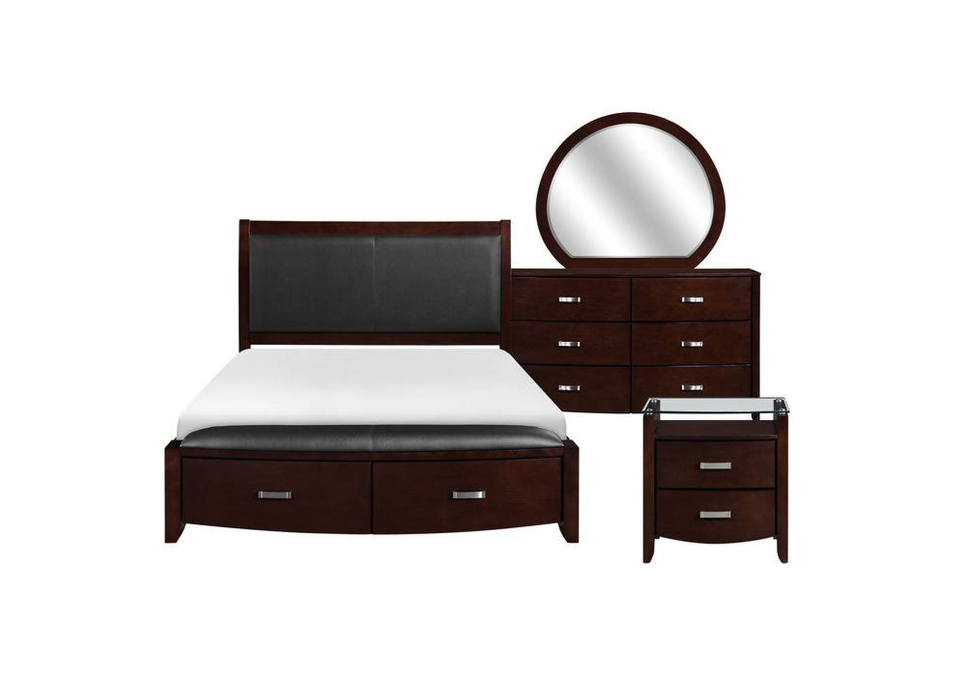 Lyric 4 Piece Queen Bedroom Set,Homelegance