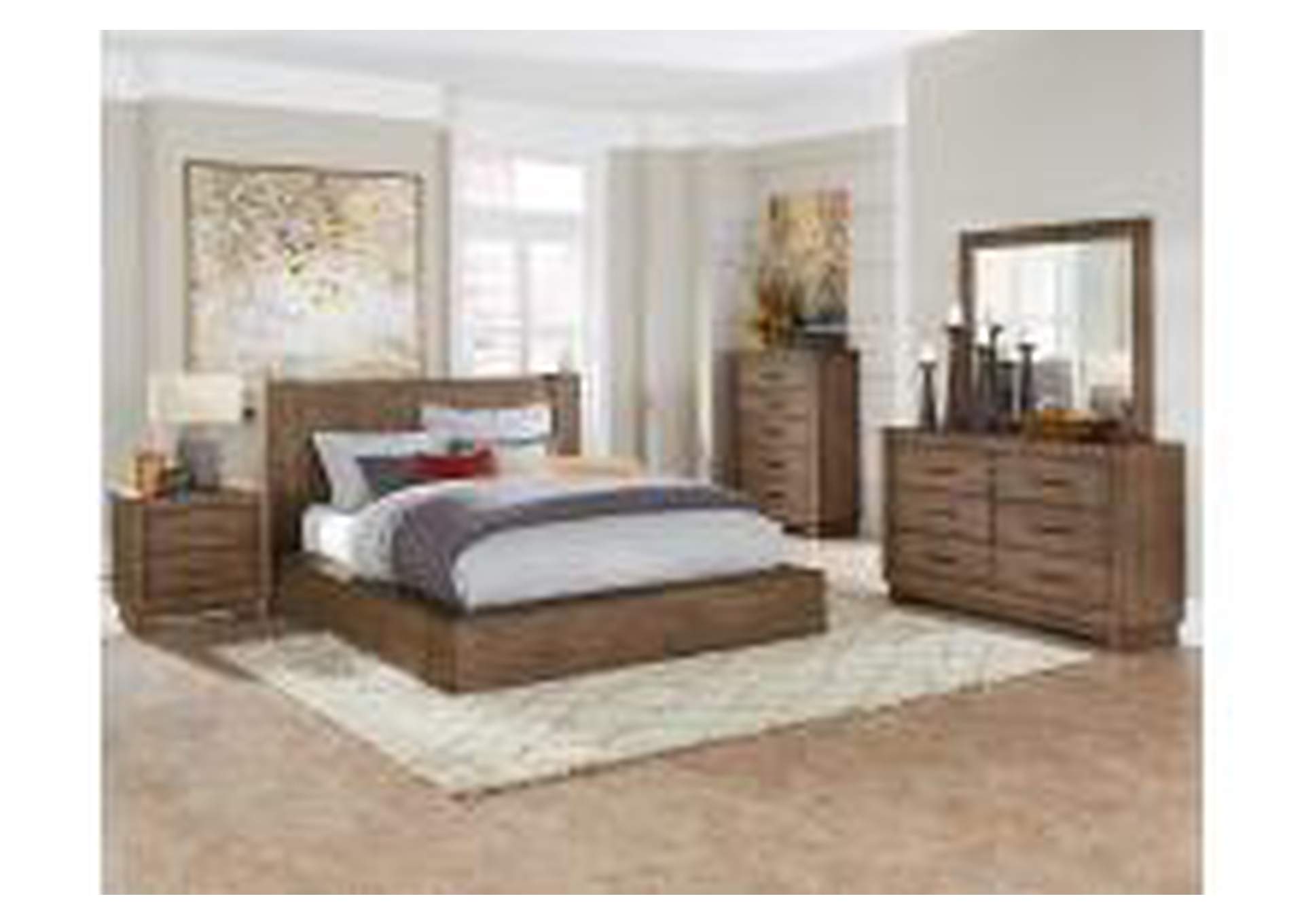 California King Platform Bed,Homelegance